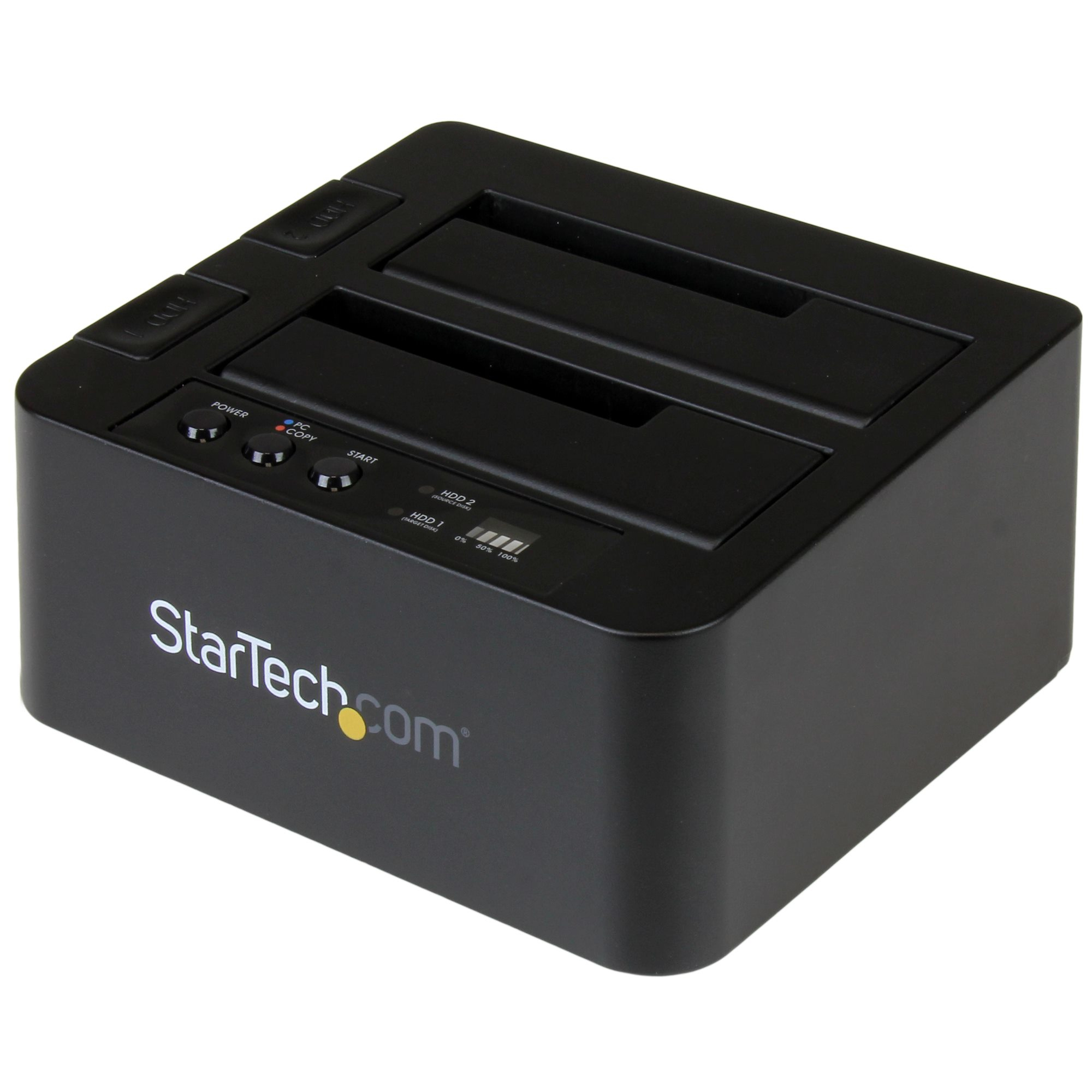 StarTech.com USB 3.1 (10Gbps) Standalone Duplicator Dock voor 2.5" & 3.5" SATA SSD/HDD schijven met Fast-Speed Duplication tot 28GB/min (SDOCK2U313R) thumbnail