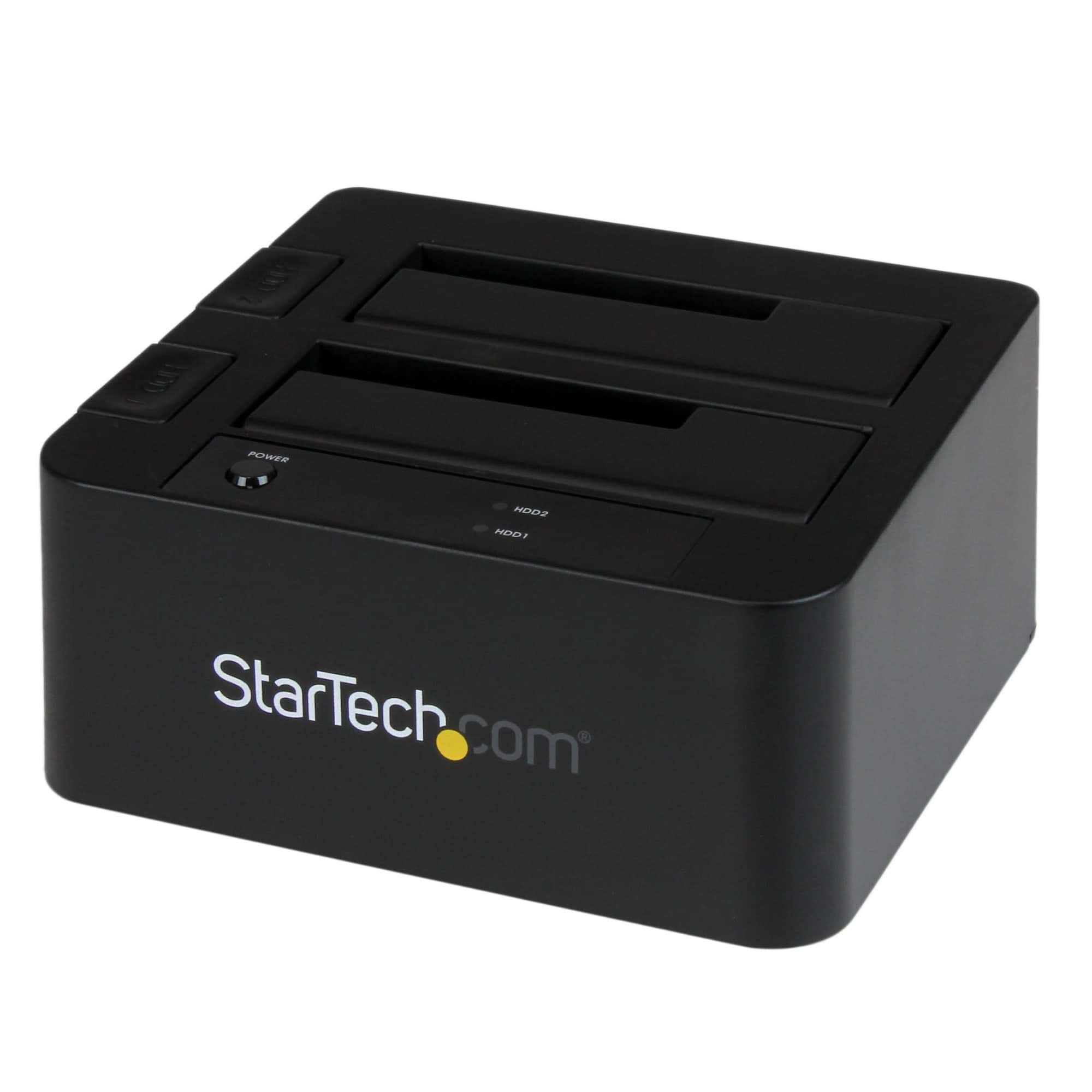 StarTech.com USB 3.0 / eSATA dubbel harde-schijf docking station met UASP voor 2,5/3,5 inch SATA SSD / HDD SATA 6 Gbps (SDOCK2U33EB) thumbnail