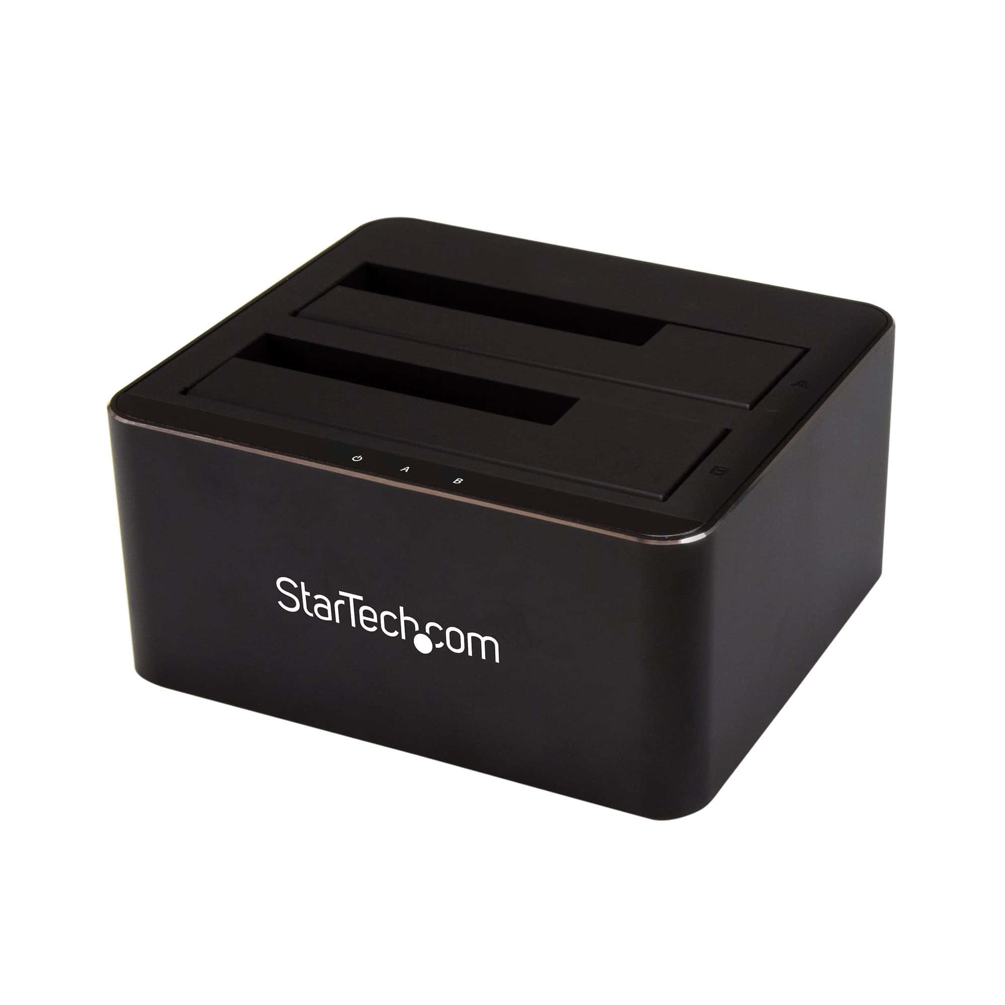 StarTech.com Dual-bay SATA HDD docking station voor 2 x 2.5/3.5" SATA SSDs/HDDs USB 3.0 (SDOCK2U33V) thumbnail