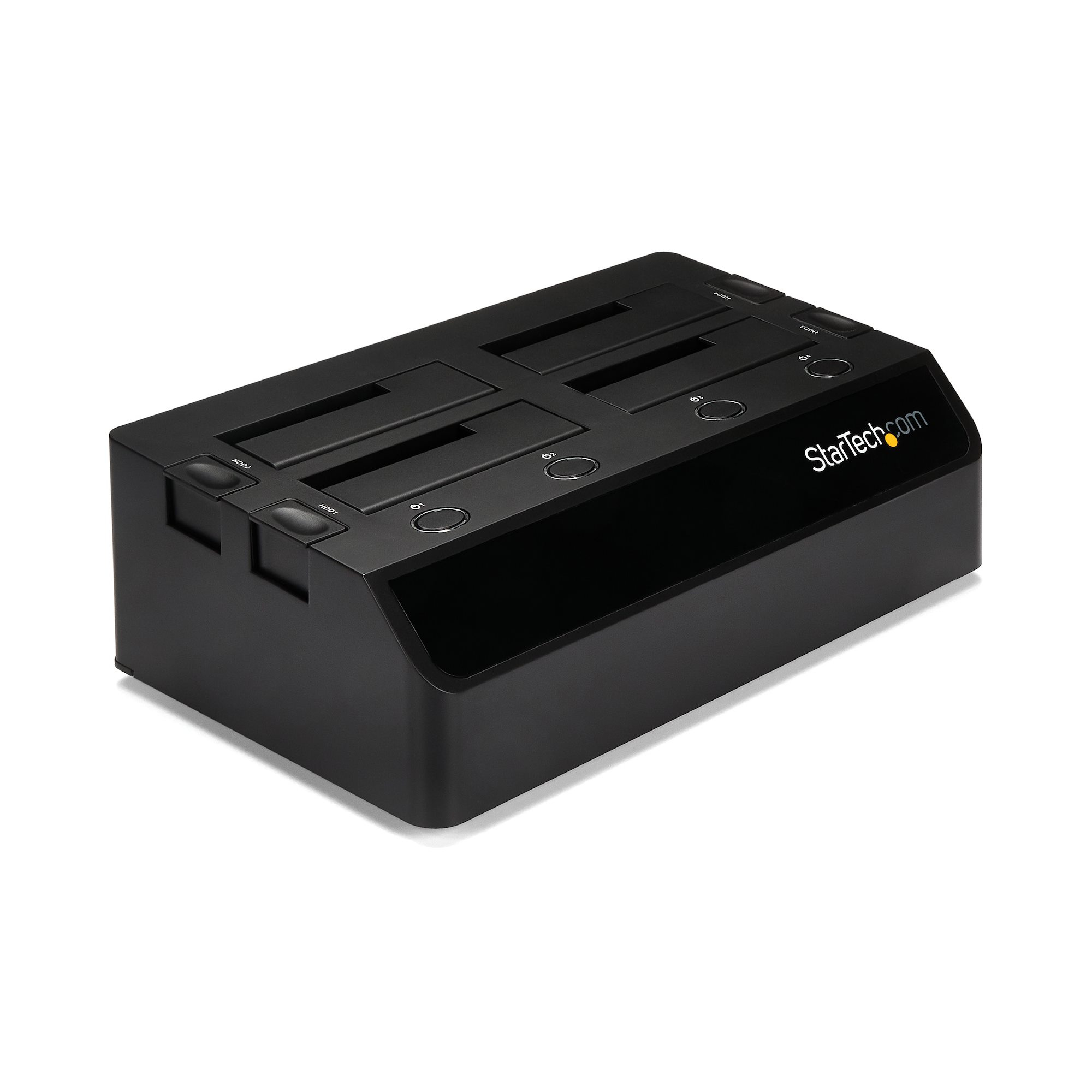 StarTech.com USB 3.0 naar SATA 6 Gbps hard drive docking station met 4 bays, UASP & dubbele ventilatoren 2,5/3,5 inch SSD / HDD dock (SDOCK4U33) thumbnail
