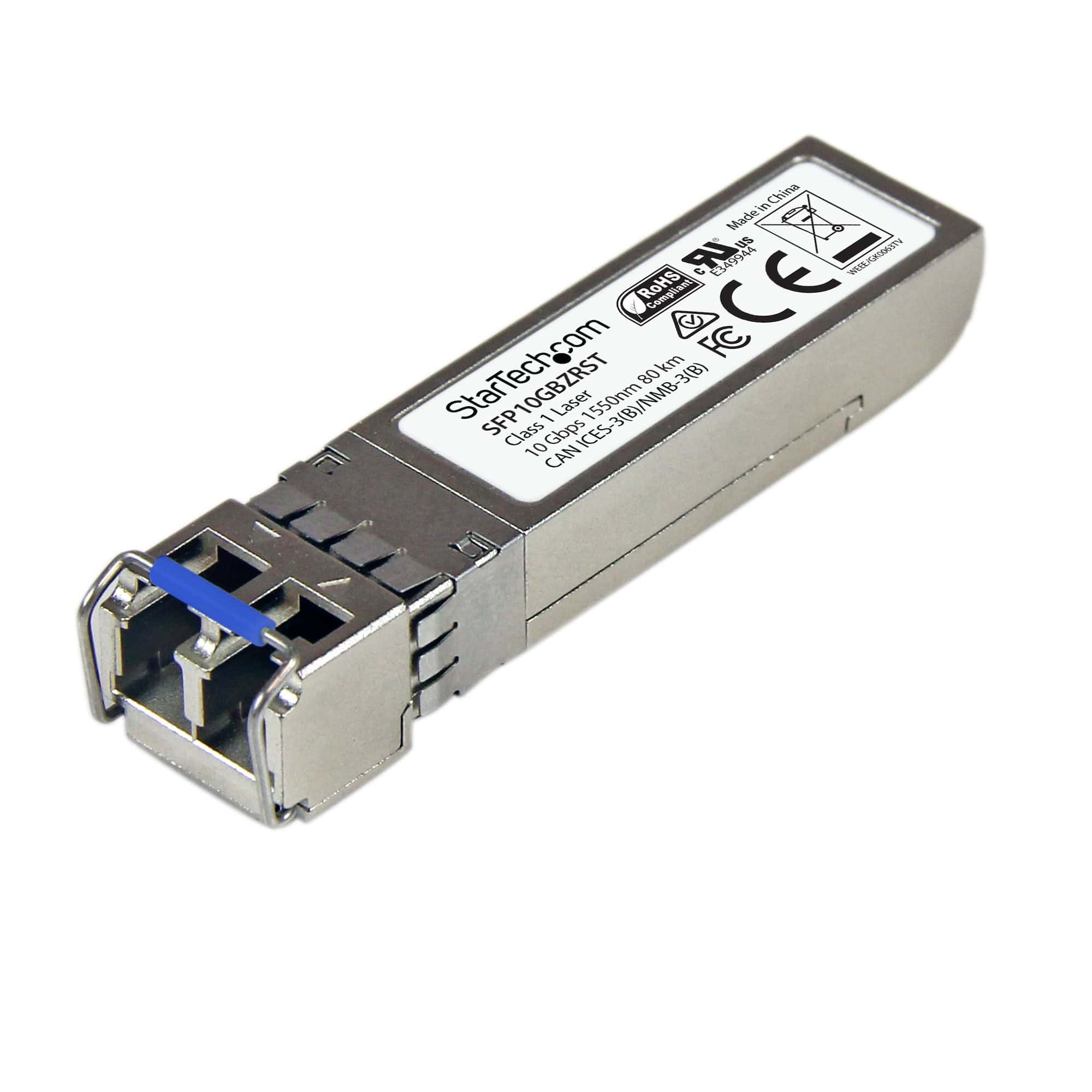 StarTech.com MSA Uncoded SFP+ Transceiver Module - 10GBASE-ZR (SFP10GBZRST) thumbnail