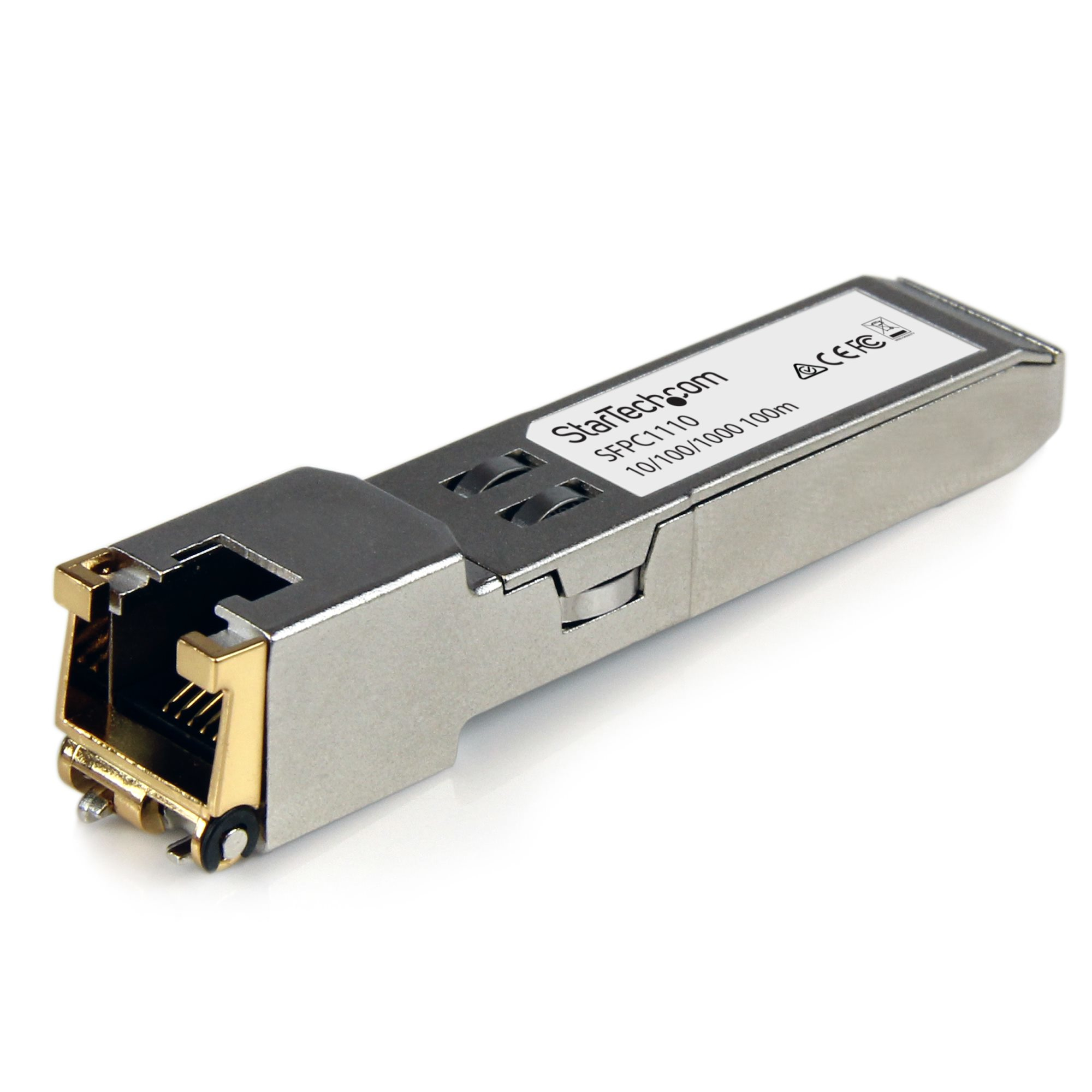 StarTech.com Cisco Compatibele Gigabit RJ45 SFP Transceiver Module Koper - Mini-GBIC met Digital Diagnostics Monitoring (SFPC1110) thumbnail