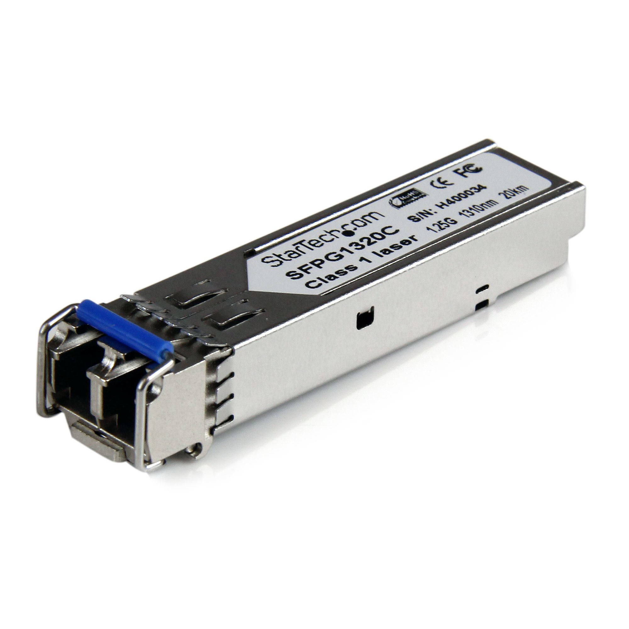 StarTech.com Cisco-compatibele gigabit glasvezel SFP-zendontvanger module SM LC met DDM - 20 km (mini-GBIC) (SFPG1320C) thumbnail