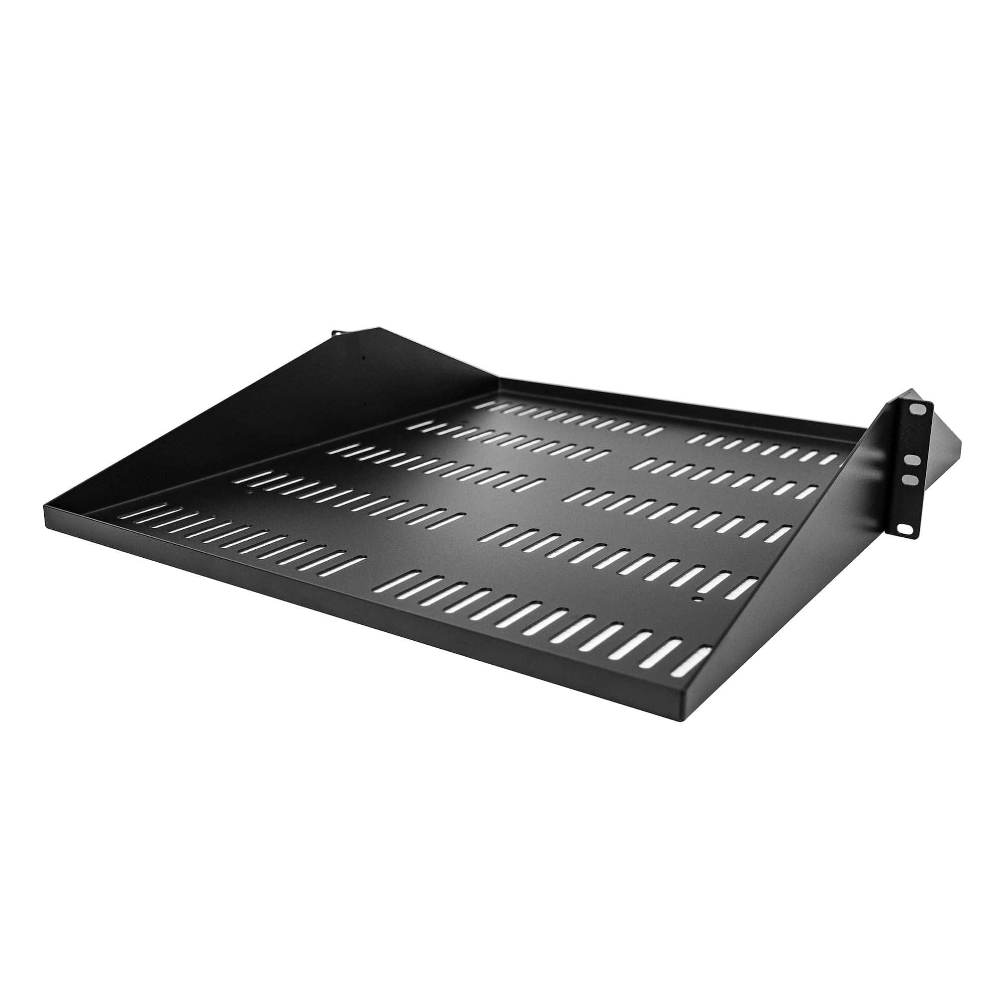 StarTech.com 2U Rack Shelf - Universele Geventileerde 19 inch Server Rack Plank/Lade voor AV/Data/Netwerk Apparatuur – Cantilever/Uitkragende Ligger – Duurzaam Ontwerp – Max. 91kg - Diepte 50 cm (20”) (SHELF-2U-20-CENTER-V) thumbnail