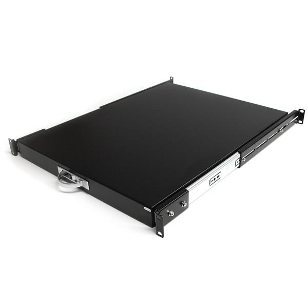StarTech.com 1U Uitschuifbare Keyboard Tray voor Server Rack, Max 25kg, 22/55cm Diep, Stalen Uittrekbare Lade/Plank voor 19 AV, Netwerk Rack (SLIDESHELFD) thumbnail