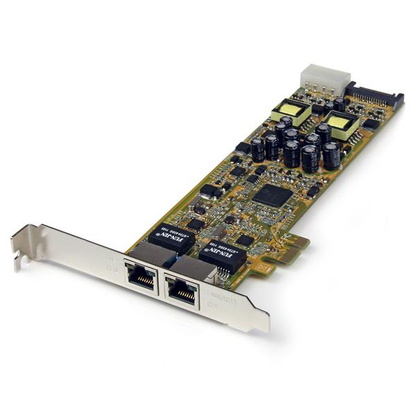 StarTech.com Dual Port PCI Express Gigabit Ethernet PCIe-netwerkkaart adapter PoE/PSE (ST2000PEXPSE) thumbnail