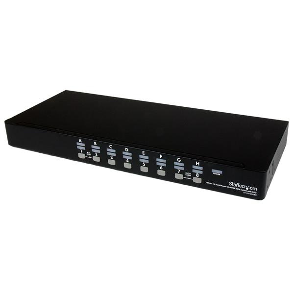 StarTech.com 16-poort 1U-Rack USB KVM-switch met OSD en Bekabeling (SV1631DUSBUK) thumbnail