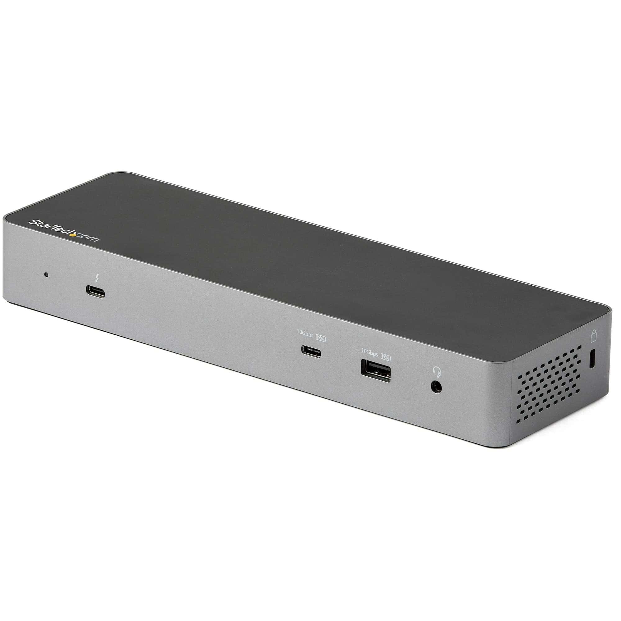 StarTech.com Thunderbolt 3 Dock met USB-C Host Compatibiliteit - Dual 4K 60Hz DisplayPort 1.4 en Dual HDMI 2.0 - Single 8K - TB3/USB-C Laptop Docking Station - 96W PD, 5xUSB - 10Gbps (TB3CDK2DHUE) thumbnail