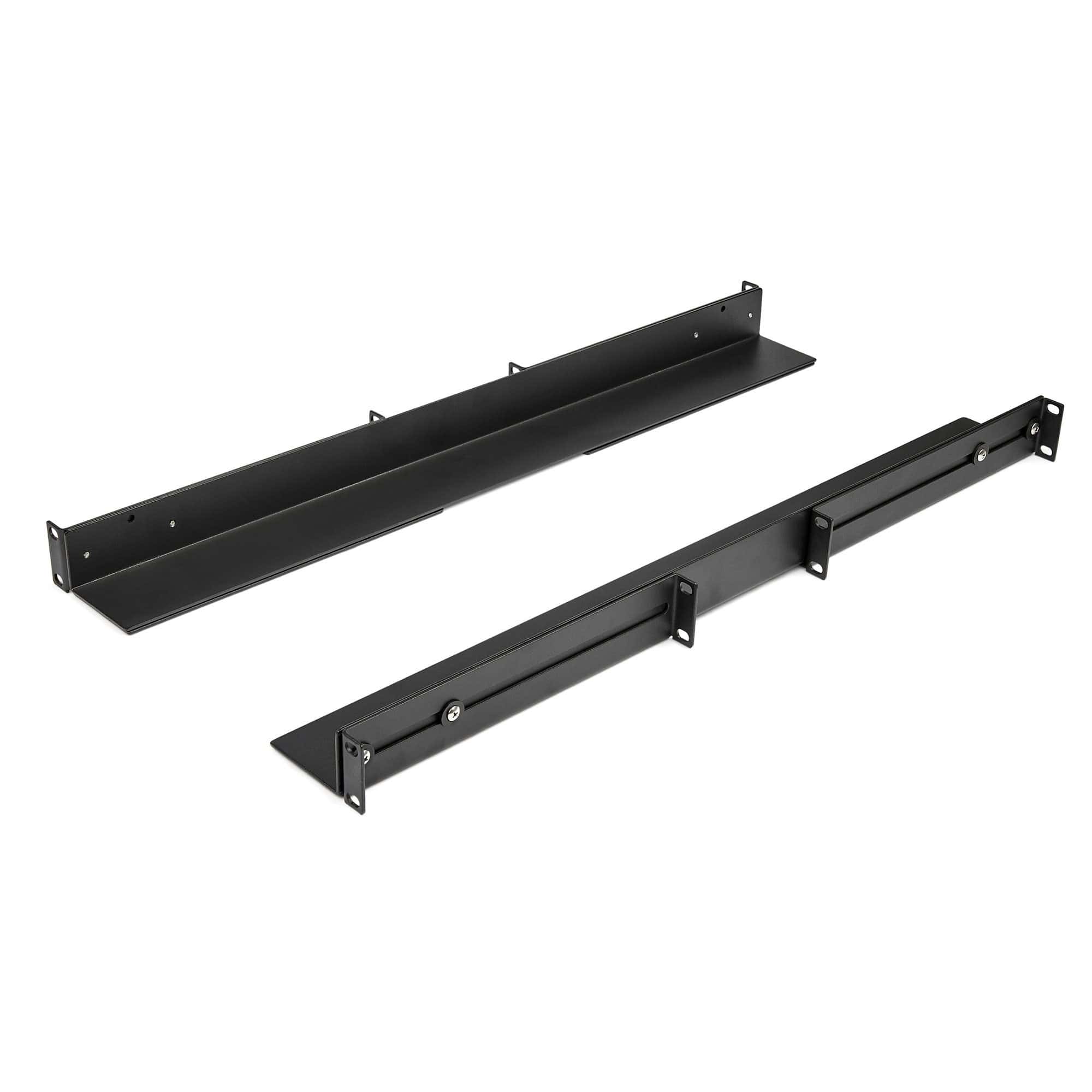 StarTech.com 1U 19 Server Rack Rails, Verstelbare Diepte (61 tot 91cm), Universeel 4 Post Rack Mount Rails, Mounting Rail Kit voor Netwerk/Server/UPS Apparatuur, HPE ProLiant Dell PowerEdge (UNIRAILS1UB) thumbnail