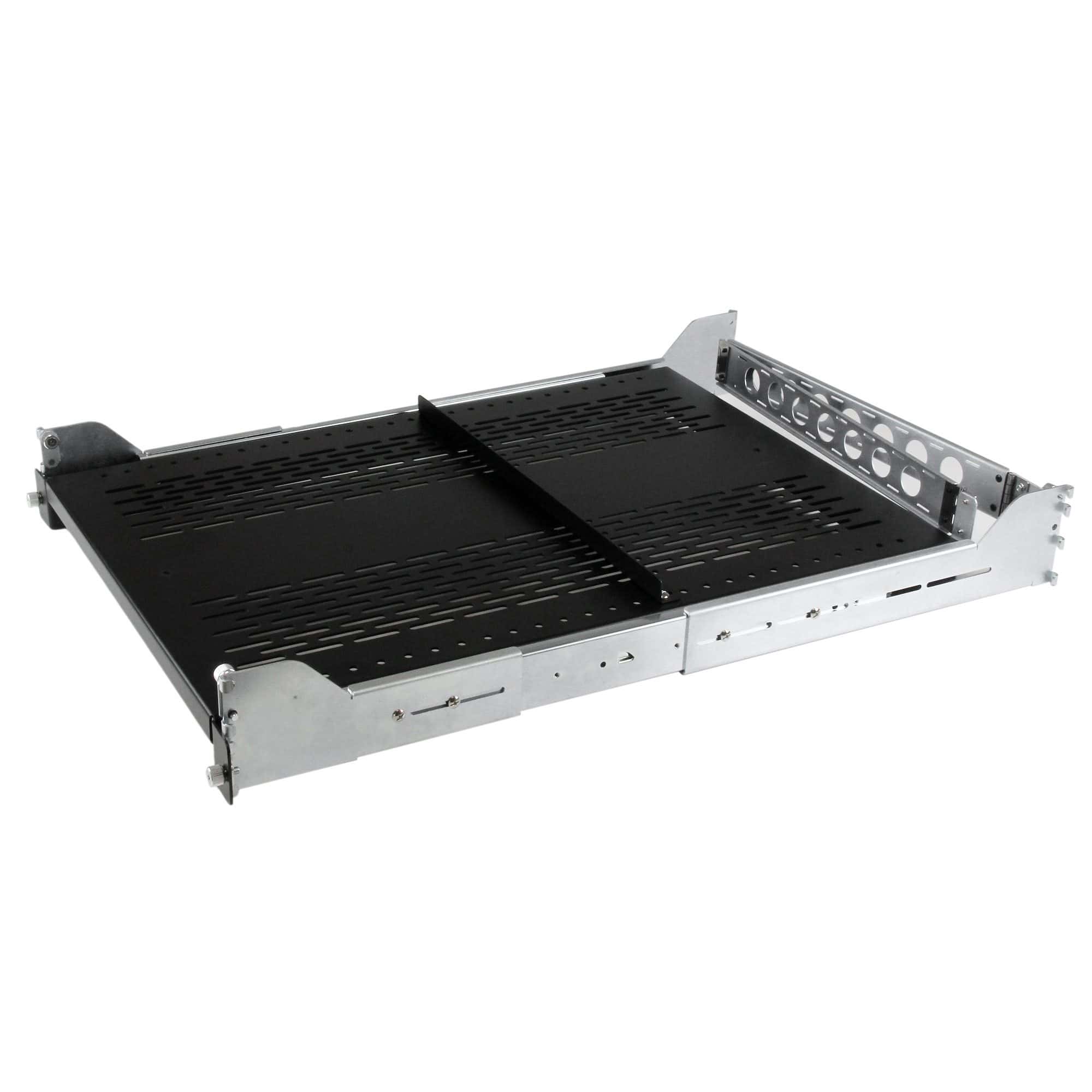 StarTech.com 2U geventileerde en uitschuifbare Server Rack lade met kabelbeheer & verstelbare montagediepte 22,7 kg (UNISLDSHF192) thumbnail