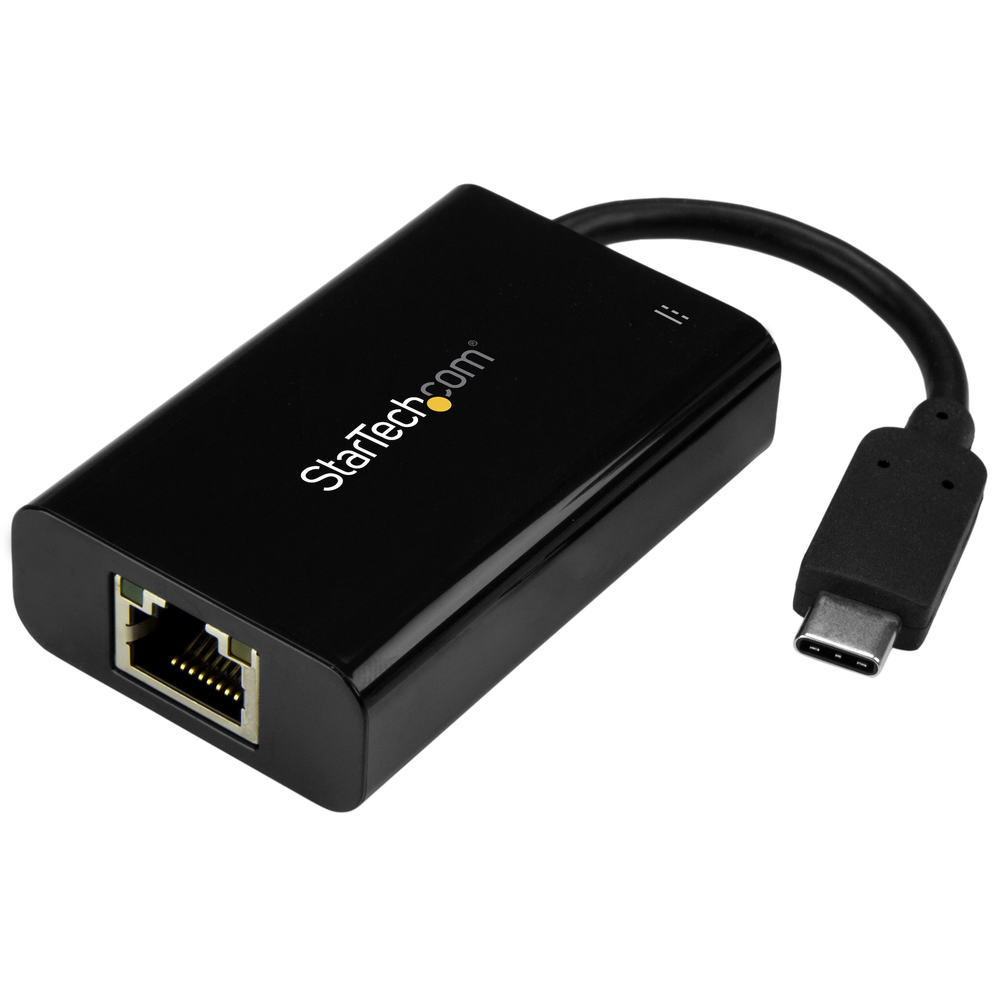 StarTech.com USB-C naar Gigabit Ethernet Adapter/Converter met PD 2.0, 1Gbps USB 3.1 Type C naar RJ45/LAN Netwerk met Power Delivery Passthrough Charging, TB3 Compatibel, MacBook Pro/Chromebook (US1GC30PD) thumbnail