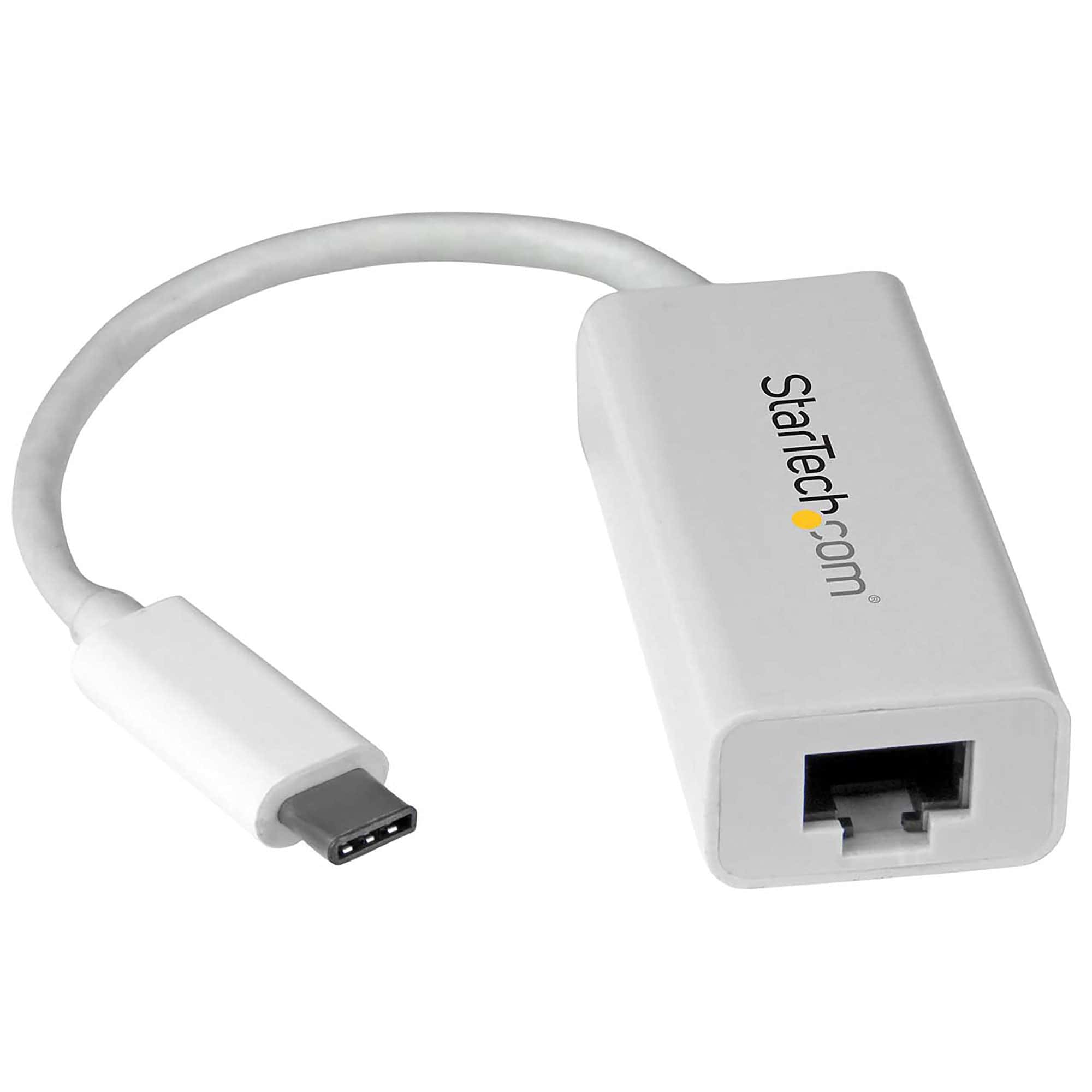 StarTech.com USB-C naar Gigabit Ethernet netwerkadapter - USB 3.0 - wit (US1GC30W) thumbnail