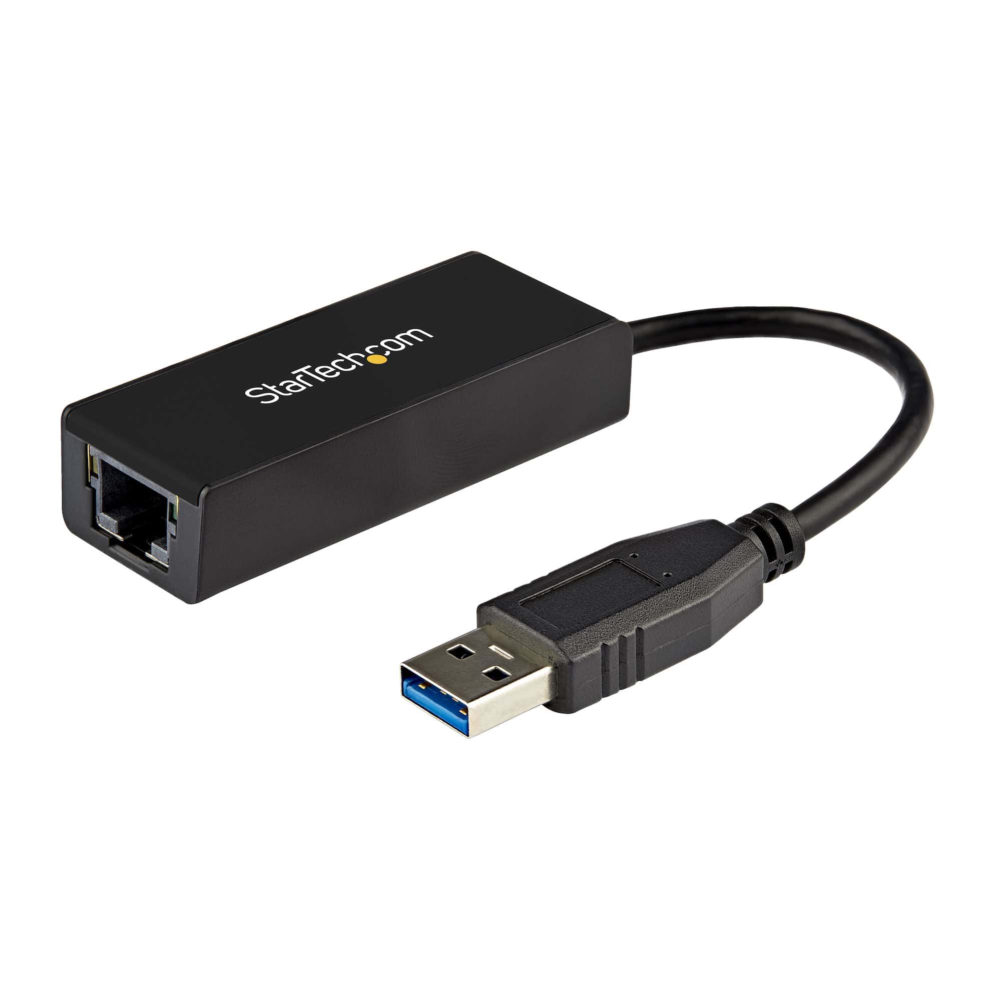 StarTech.com USB 3.0 naar Gigabit Ethernet Adapter voor Windows en Mac - 10/100/1000 NIC Netwerk Converter - USB naar RJ45 Gb Netwerk Adapter voor Laptop en Desktop Computers - USB Bus Powered (USB31000S) thumbnail