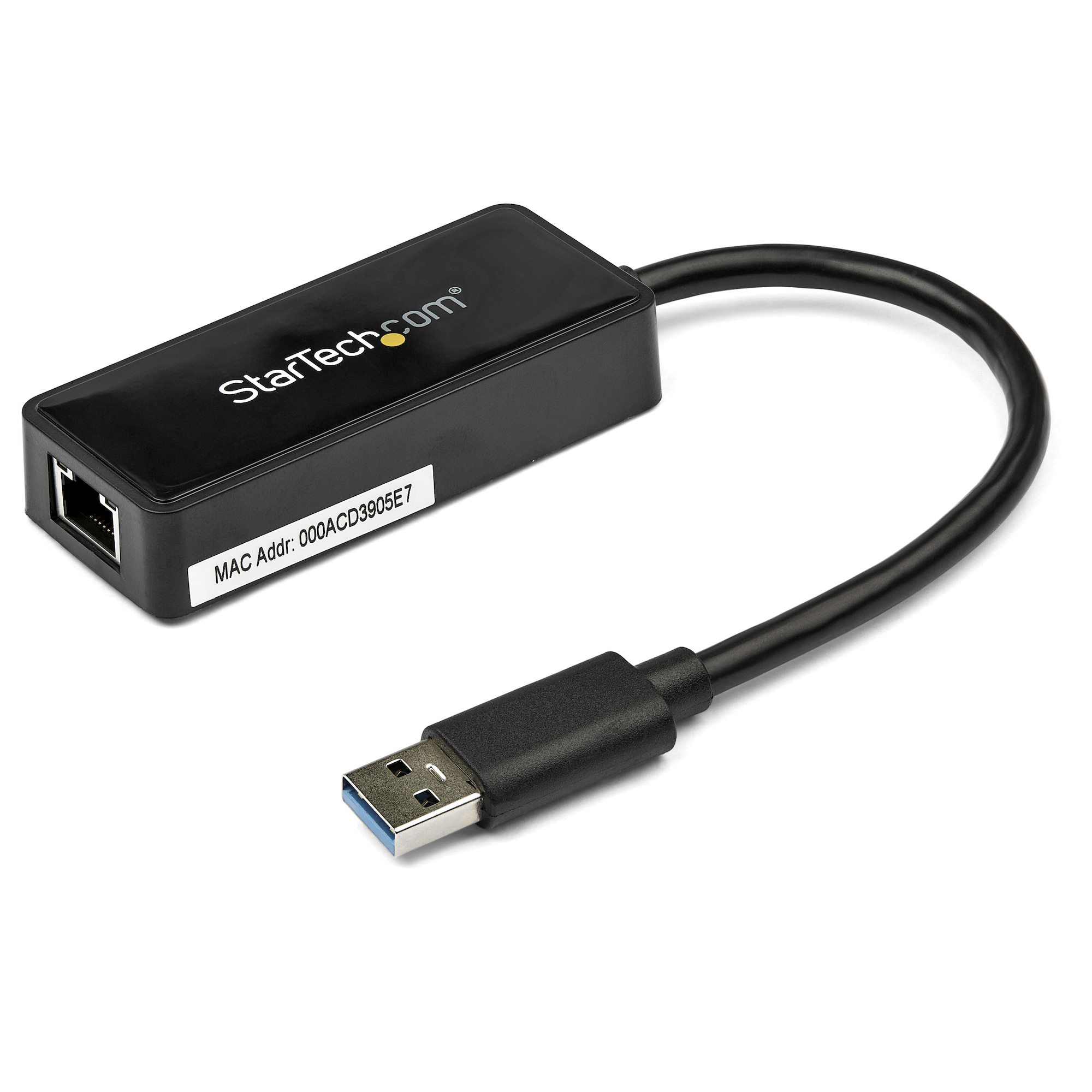 StarTech.com USB 3.0 naar gigabit Ethernet-adapter NIC met USB-poort - zwart (USB31000SPTB) thumbnail