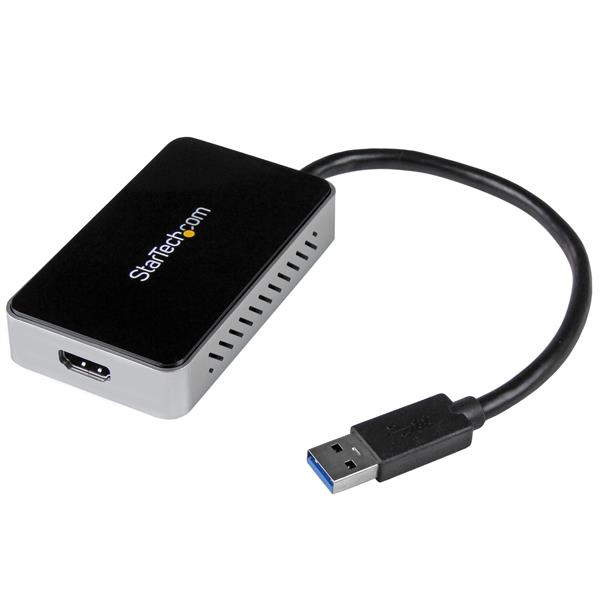 StarTech.com USB 3.0-naar-HDMI externe videokaart Multi Monitor-adapter met 1-poorts USB-hub 1920x1200 / 1080p (USB32HDEH) thumbnail StarTech.com USB 3.0-naar-HDMI externe videokaart Multi Monitor-adapter met 1-poorts USB-hub 1920x1200 / 1080p (USB32HDEH) thumbnail