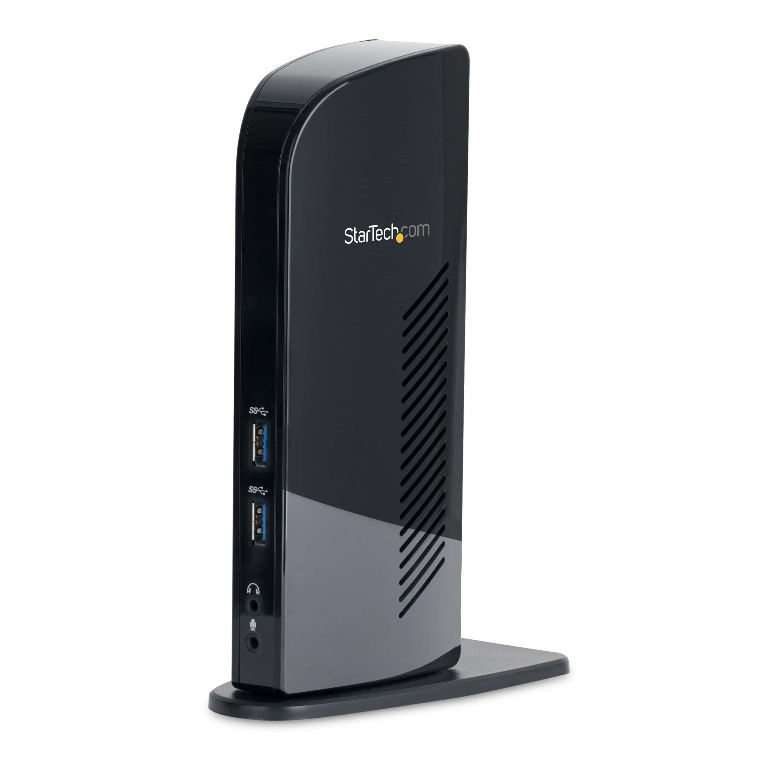 StarTech.com Dual Monitor USB 3.0 Laptop Docking Station met HDMI & DVI/VGA, 6x USB-A Hub, GbE, Audio, Universeel Type-A Dock, Windows/macOS/ChromeOS (USB3SDOCKHD) thumbnail
