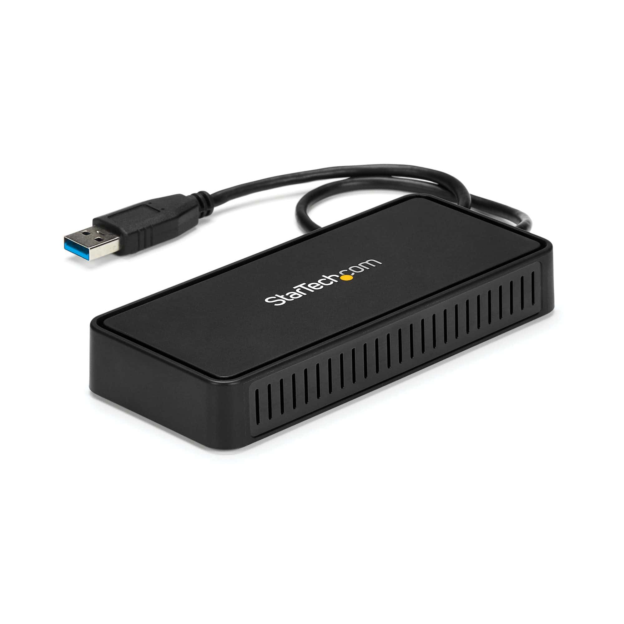 StarTech.com USB 3.0 Mini Dock - Dual Monitor USB-A Docking Station met DisplayPort 4K 60Hz Video & Gigabit Ethernet - 30cm Kabel - USB 3.1 Gen 1 Type-A Laptop Travel Adapter (USBA2DPGB) thumbnail