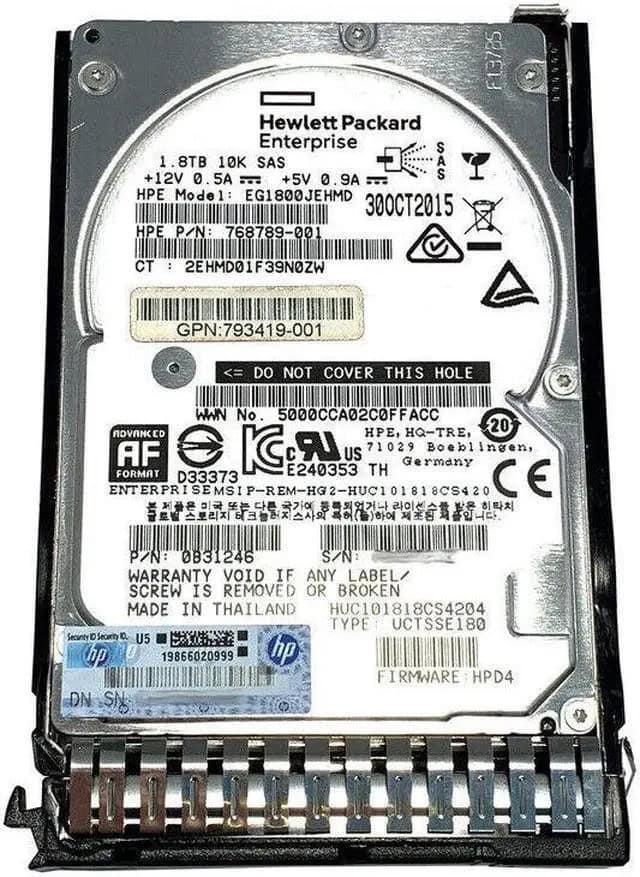 HP 1.2TB SAS 10K HDD with FIPS (P45965-001) thumbnail