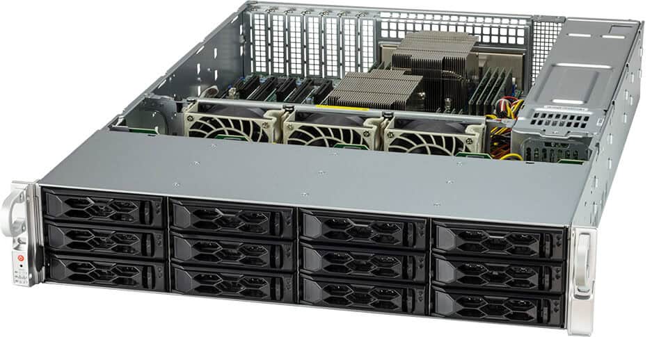 Supermicro AS-2024S-TR server barebone Socket SP3 Rack (2U) Zwart (AS -2024S-TR) thumbnail