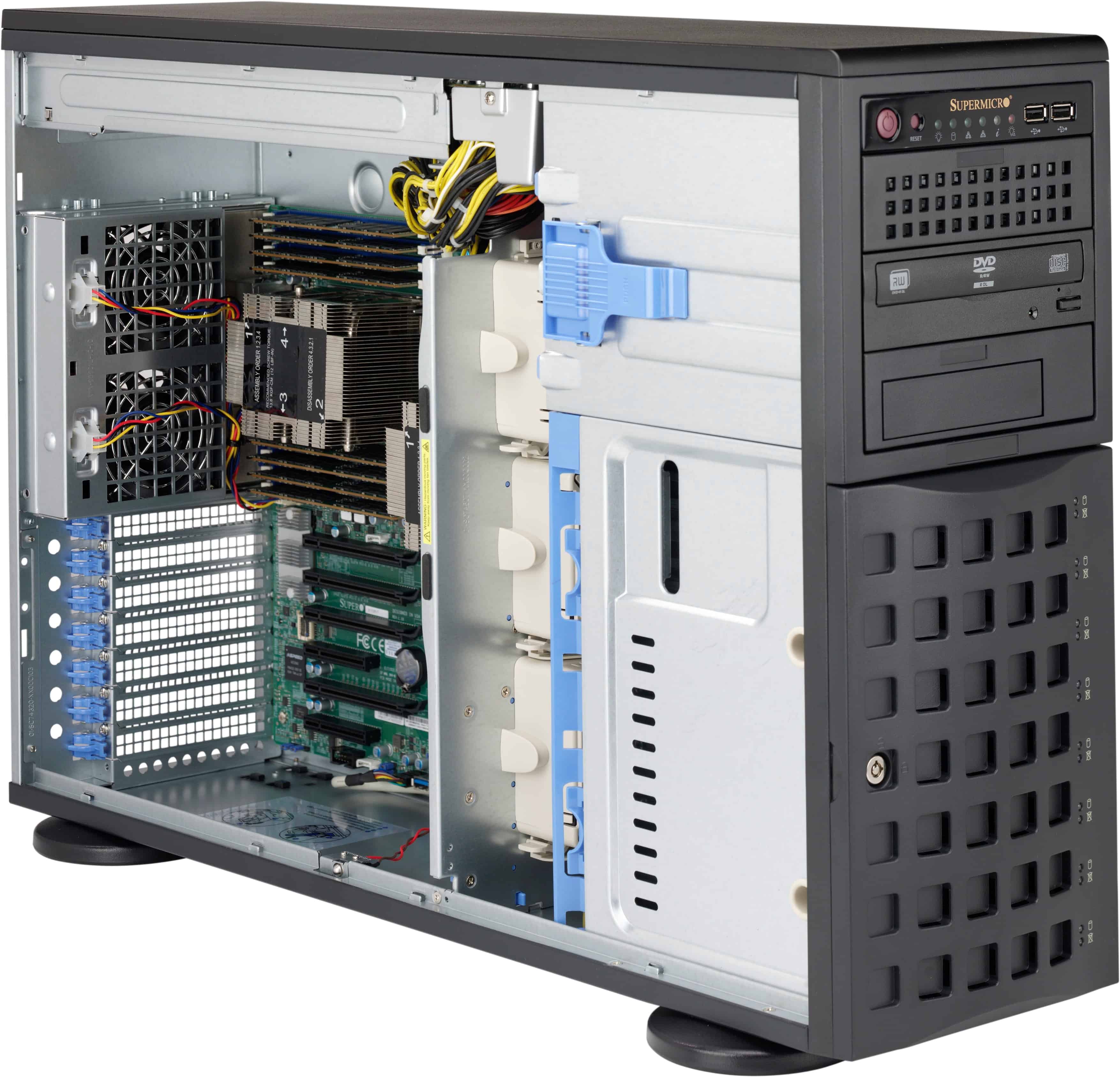 Supermicro CSE-745BAC-R1K23B computerbehuizing Full Tower Zwart 1230 W (CSE-745BAC-R1K23B) thumbnail