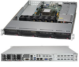 Supermicro CSE-815TQC-R504WB2 computerbehuizing Rack Zwart 500 W (CSE-815TQC-R504WB2) thumbnail
