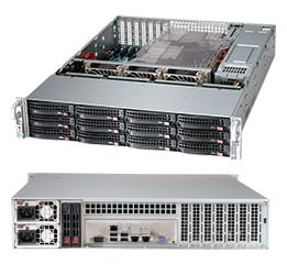 Supermicro CSE-826BA-R920LPB computerbehuizing Rack Zwart 920 W (CSE-826BA-R920LPB) thumbnail