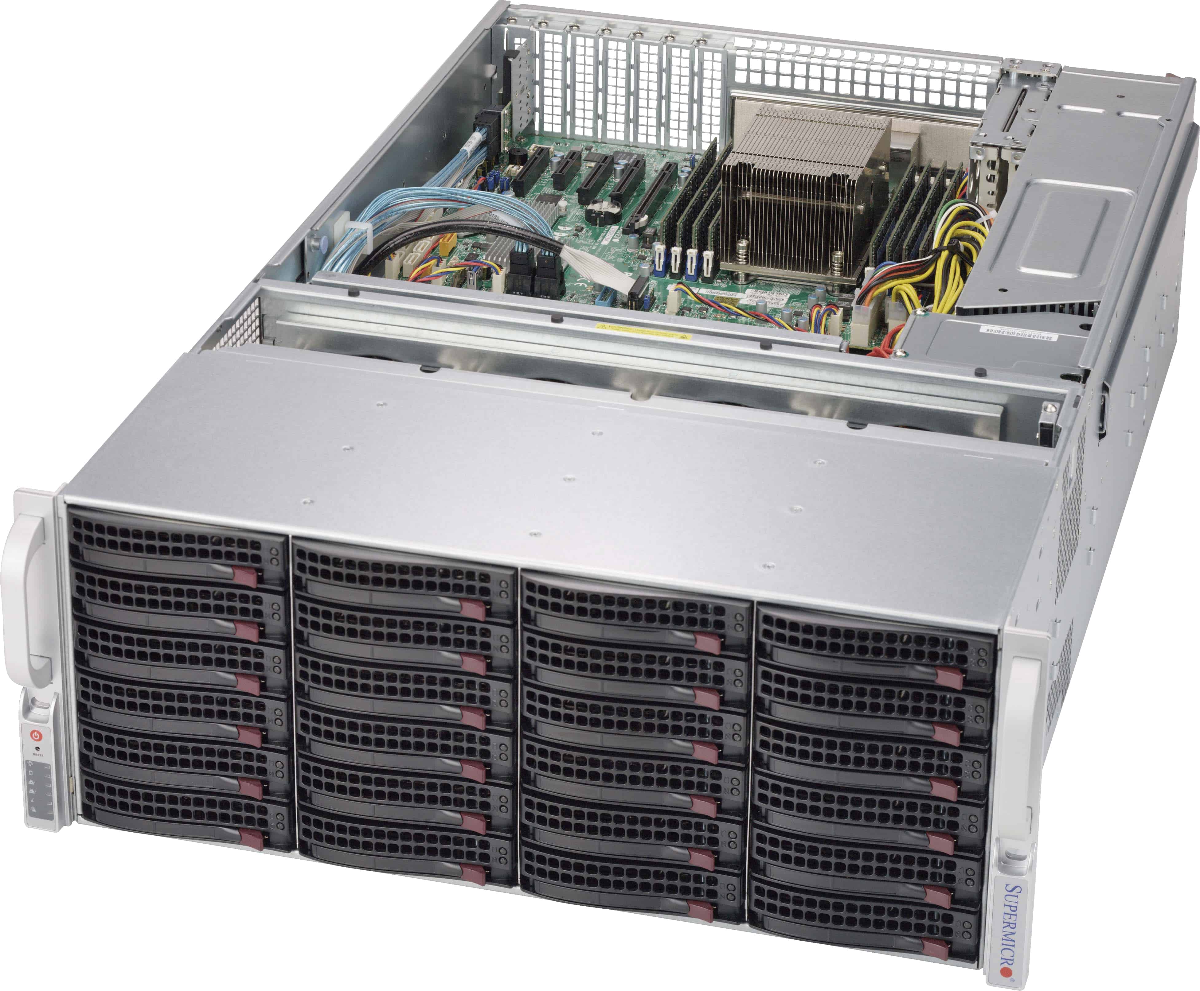 Supermicro SuperChassis 847BE1C-R1K28LPB Rack Zwart, Roestvrijstaal 1280 W (CSE-847BE1C-R1K28LPB) thumbnail