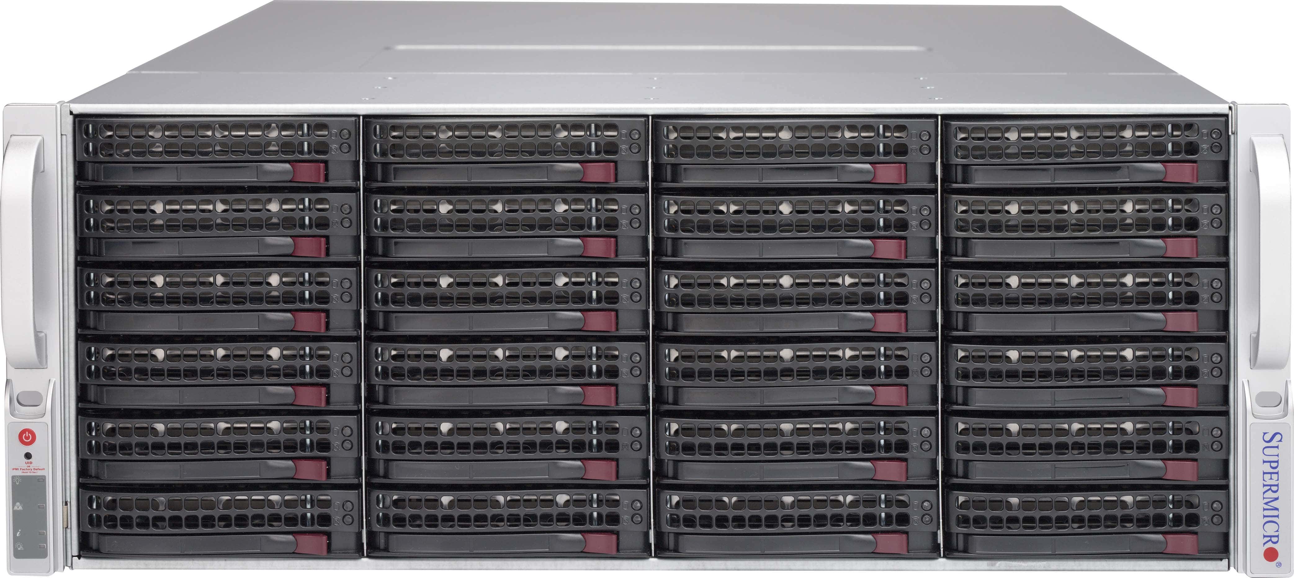 Supermicro CSE-847E2C-R1K23JBOD disk array Rack (4U) Zwart (CSE-847E2C-R1K23JBOD) thumbnail