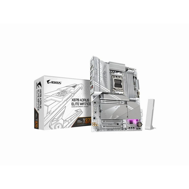 GIGABYTE X870 A ELITE WF7 ICE Motherbo (X870 AORUS ELITE WF7 ICE) thumbnail