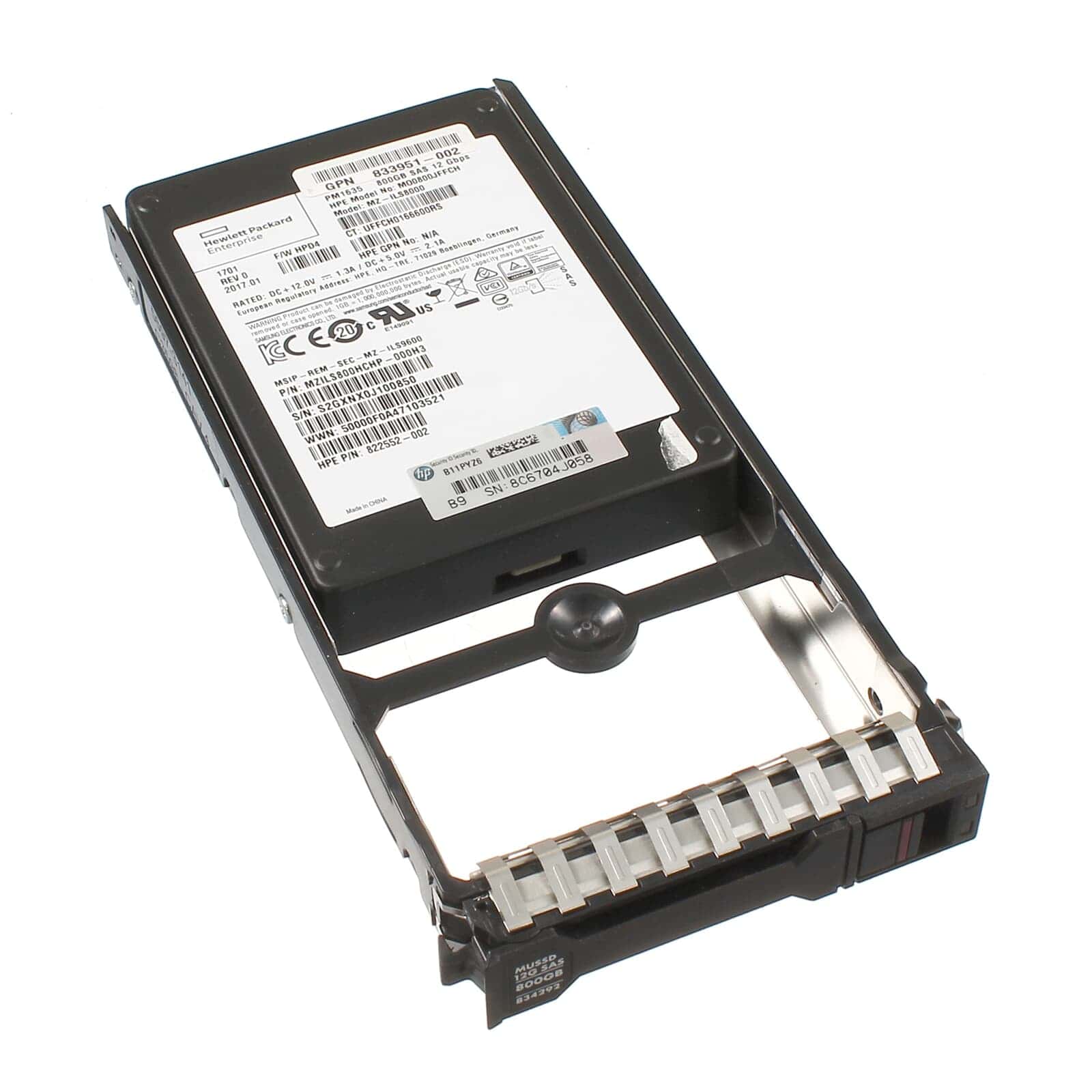 HP DRV SSD 800GB 12G SFF SAS MU (834292-001) thumbnail