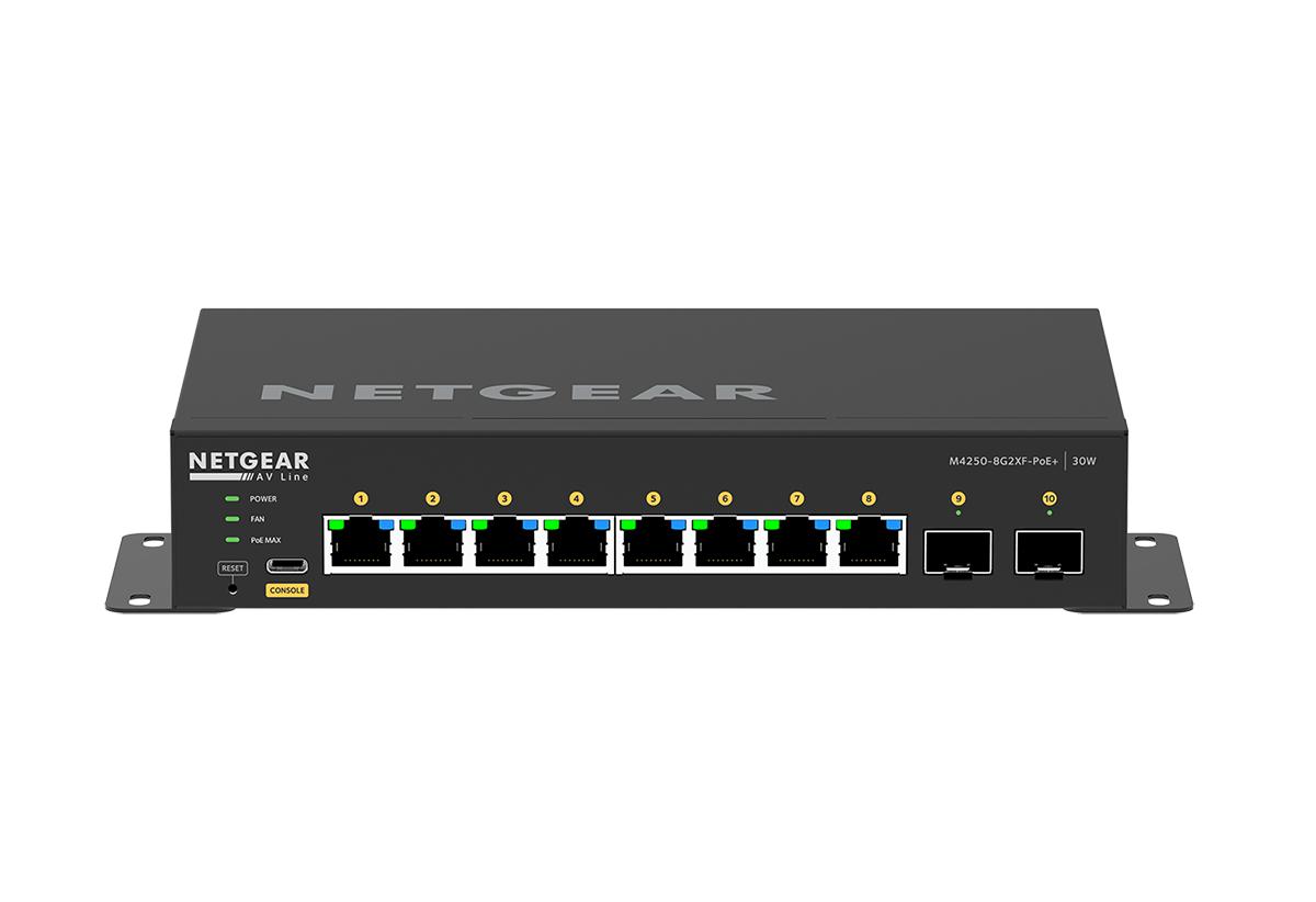 Netgear GSM4210PX AV Line M4250 Managed Switch 8x Gigabit PoE+ 220W 2x 10G SFP+ (GSM4210PX) thumbnail