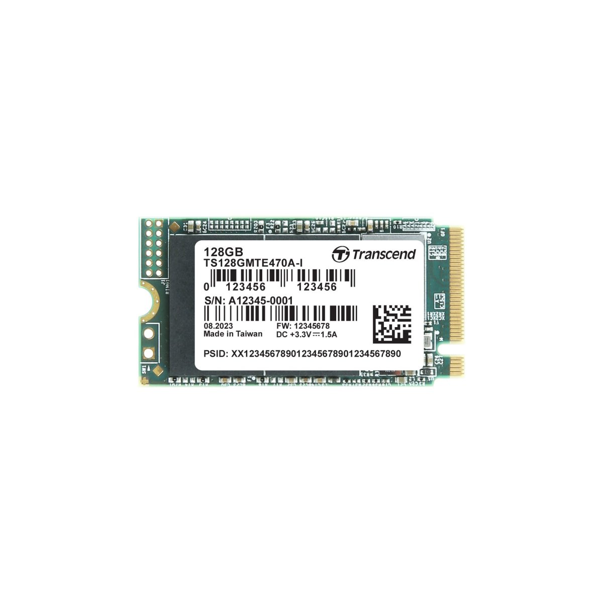 Transcend MTS552T2 - SSD - 128 GB - intern - M.2 2242 - SATA 6Gb/s (TS128GMTS552T2) (TS128GMTS552T2) thumbnail