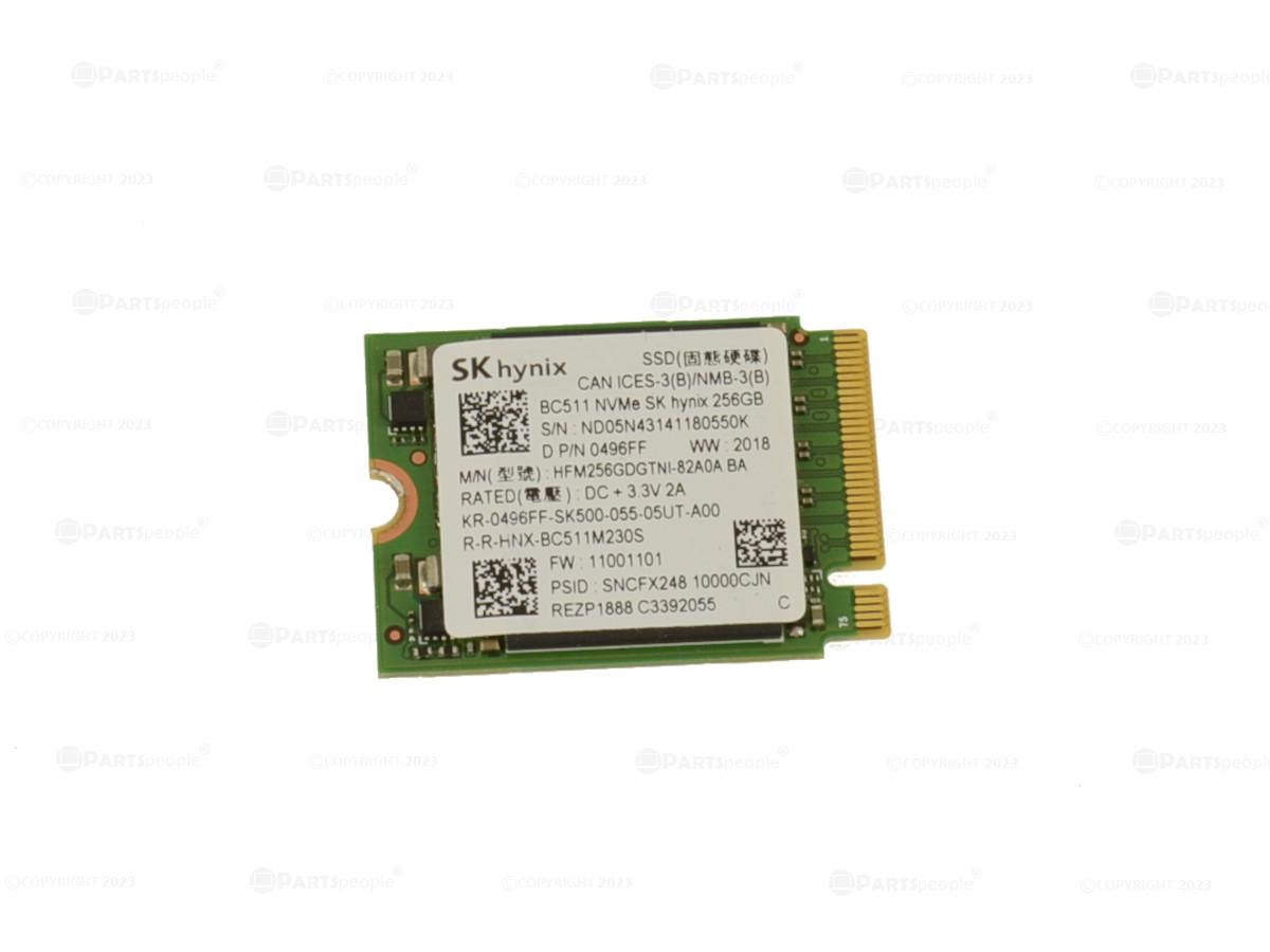Dell 256GB, SSD, PCIe-34, M.2, (496FF-RFB) thumbnail