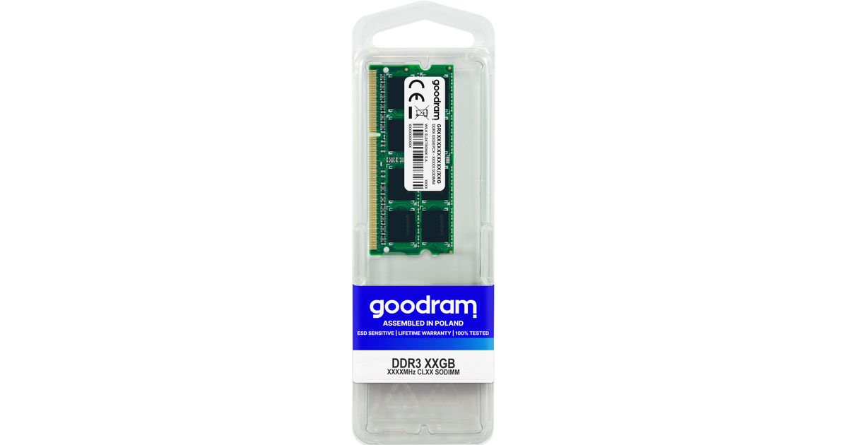Goodram RAM SO-DIMM DDR3 4GB / 1600Mhz Goodram (GR1600S3V64L11S/4G) thumbnail