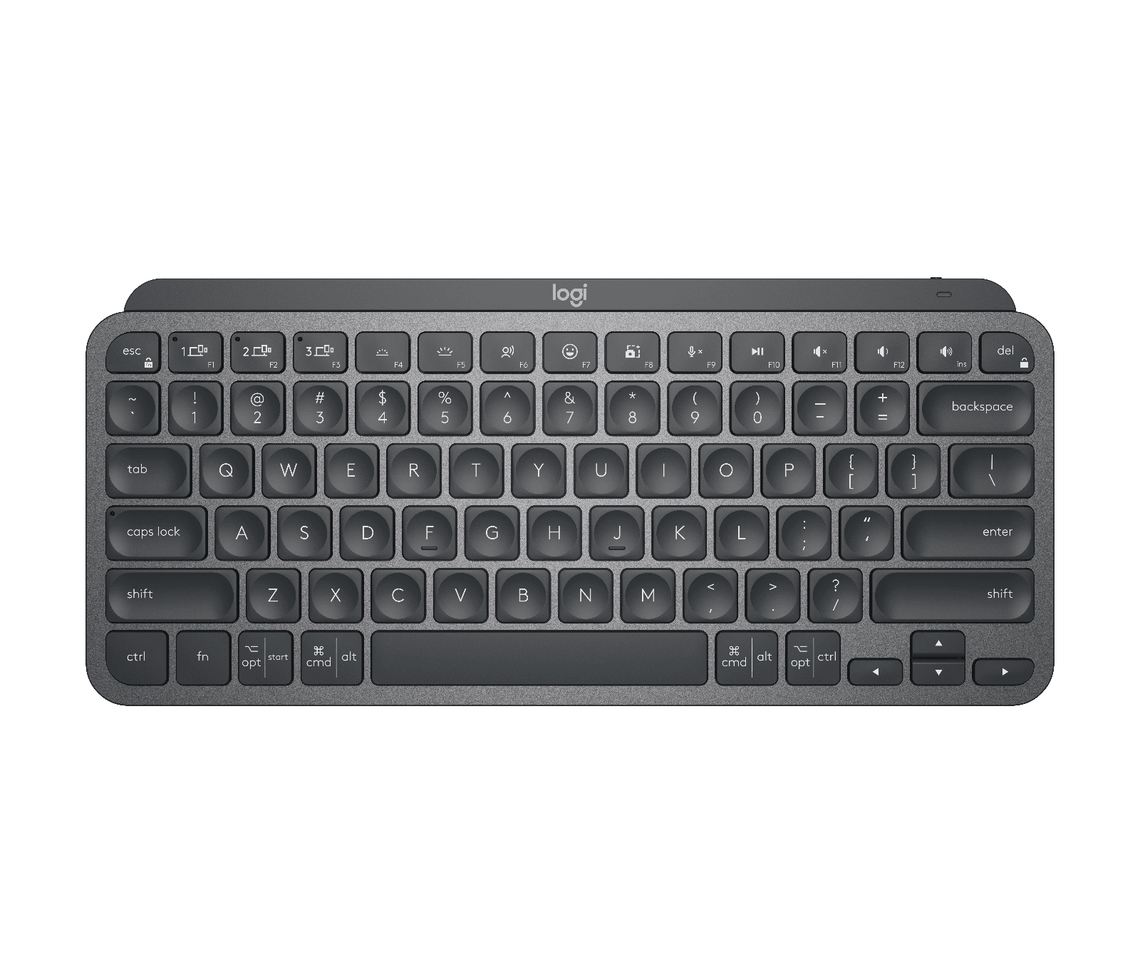 Logitech MX Keys Mini - Tastatur - hinterleuchtet - Bluetooth - QWERTY - Spanisch - Pale Gray (920-010491) thumbnail
