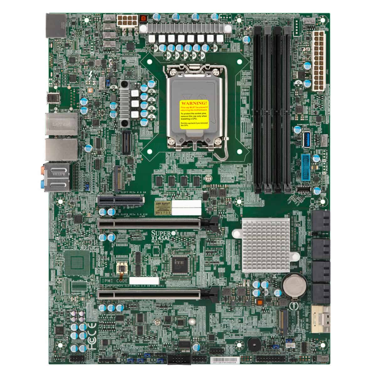 Super Micro Supermicro Mainboard X14SAE ATX LGA-1851 Intel Core Ultra W880 DDR5-5600 bis 256 GB PCIe 5.0 (MBD-X14SAE-B) thumbnail
