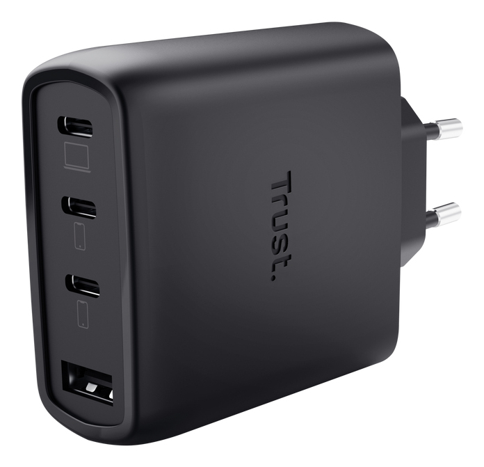 Trust Maxo 65W Universeel Zwart AC Snel opladen Binnen (26067) thumbnail