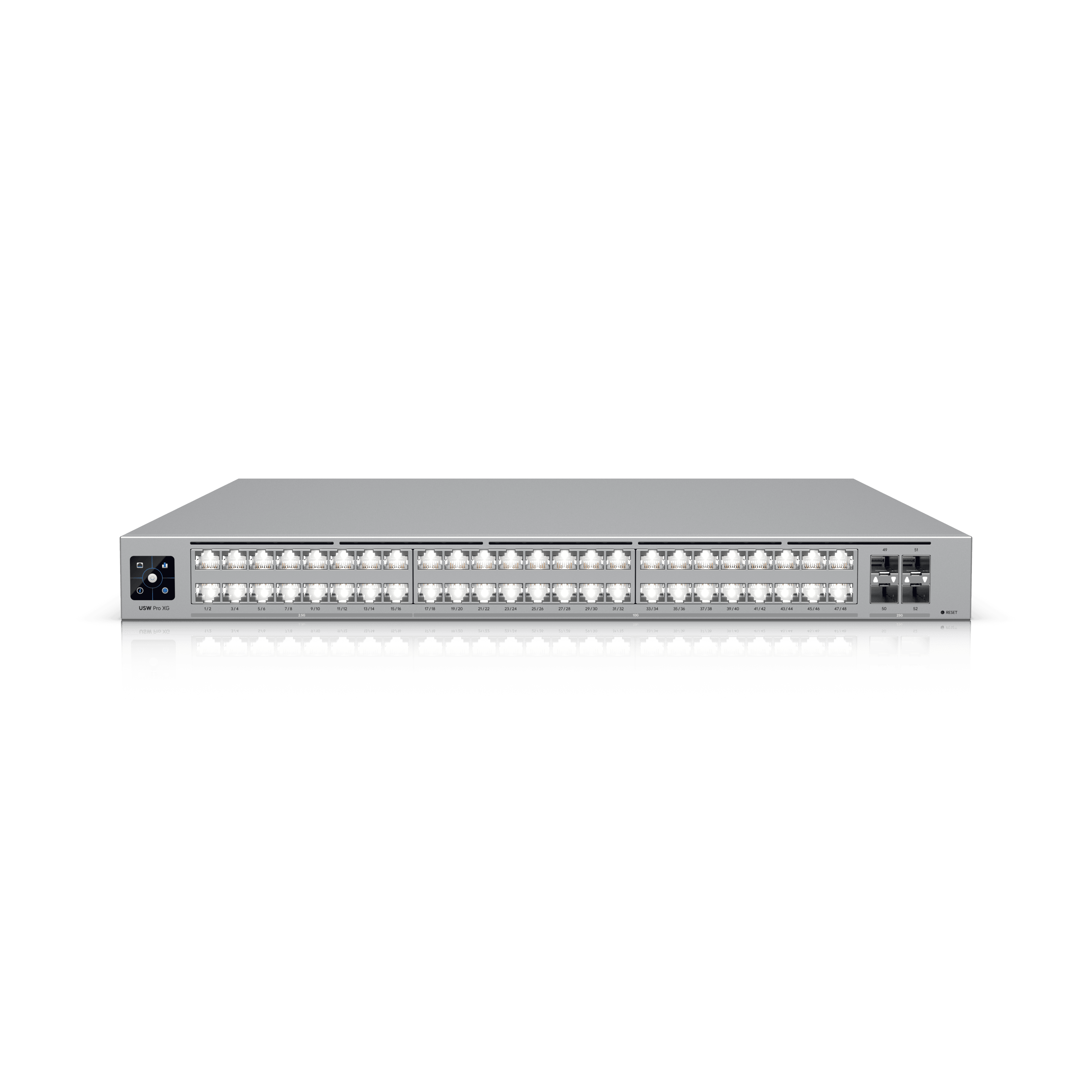 Ubiquiti Professional-grade  48-port Layer 3 Etherlighting™ switch with (32) 10 GbE  (16) 2.5 GbE  and (4) 25G SFP28 ports. (USW-PRO-XG-48-DEFACED.BOX) thumbnail