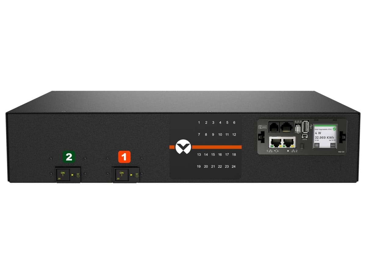 Vertiv Geist AGR5M2R6-12CF13-3PS6PS6B211-D power distribution unit (PDU) 12 AC outlet(s) 0U Black (VA6G32A0) thumbnail