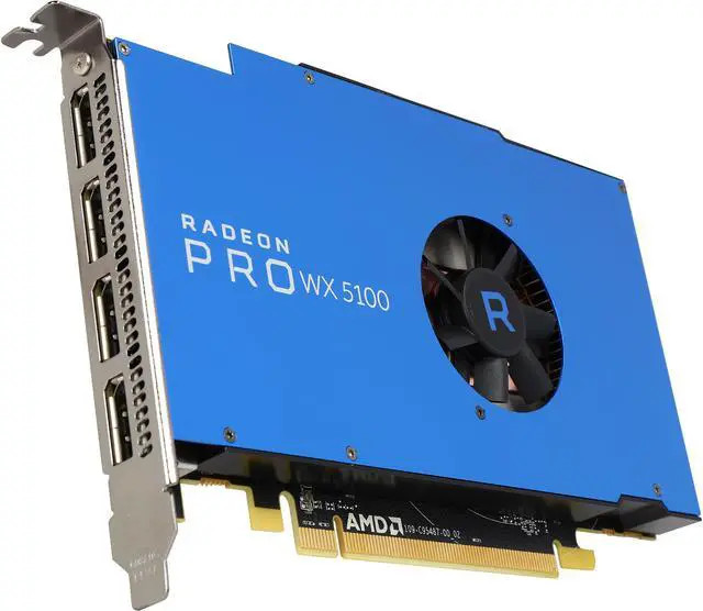 AMD Radeon Pro WX 5100 8GB PCIE 3.0 16X 4X DP RETAIL (100-505940) thumbnail