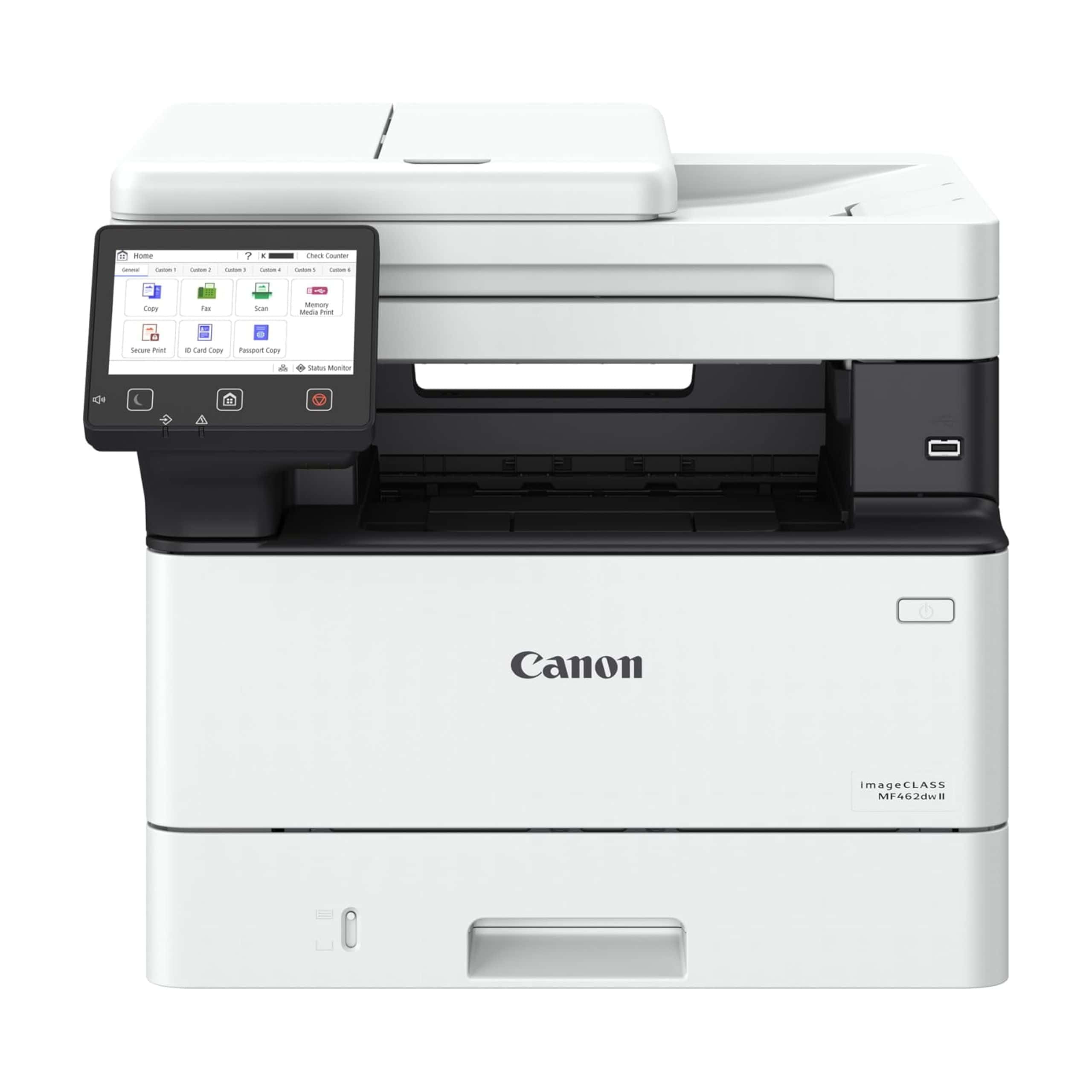 Canon 7188C015 imageCLASS MF462dw II Monochrome Laser Printer - Print, Scan, Copy, Fax - Duplex - 37 PPM - 1200 x 1200 dpi - 5-I (7188C015) thumbnail