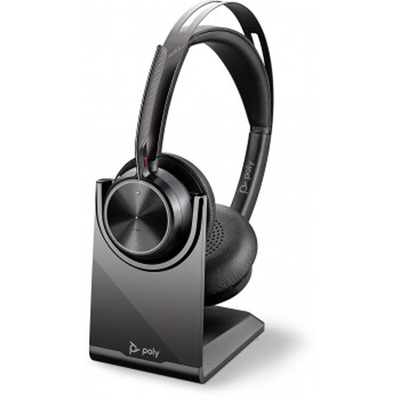 HP POLY Voyager Focus 2 USB-C-C Headset +USB-C/A Adapter +Charging Stand (9T9J8AA) (9T9J8AA) thumbnail