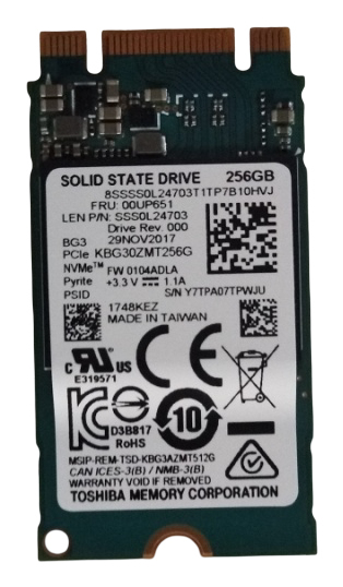 Lenovo 00UP651 internal solid state drive 256 GB M.2 PCI Express 3.0 (00UP651) thumbnail