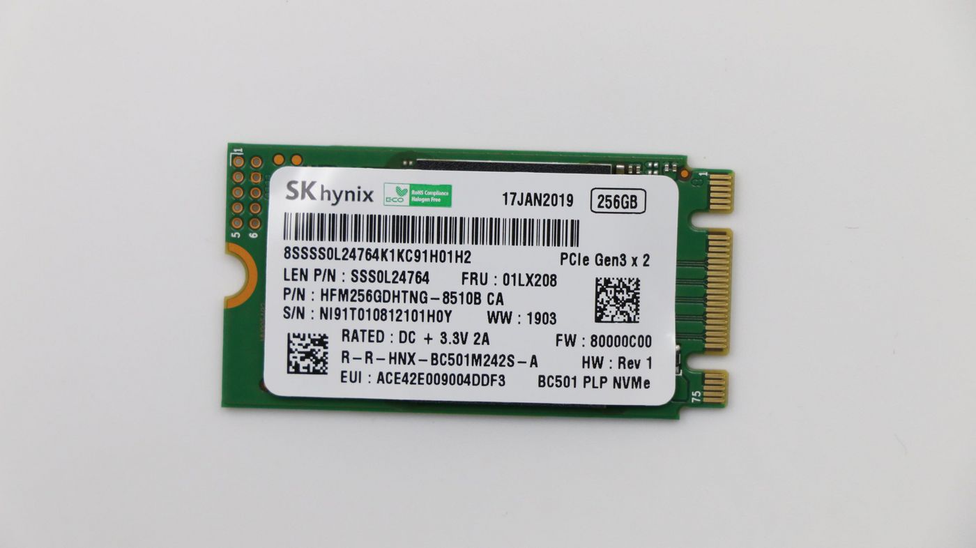 Lenovo SSD 256GB M.2 PCIe NVMe (01LX208) thumbnail