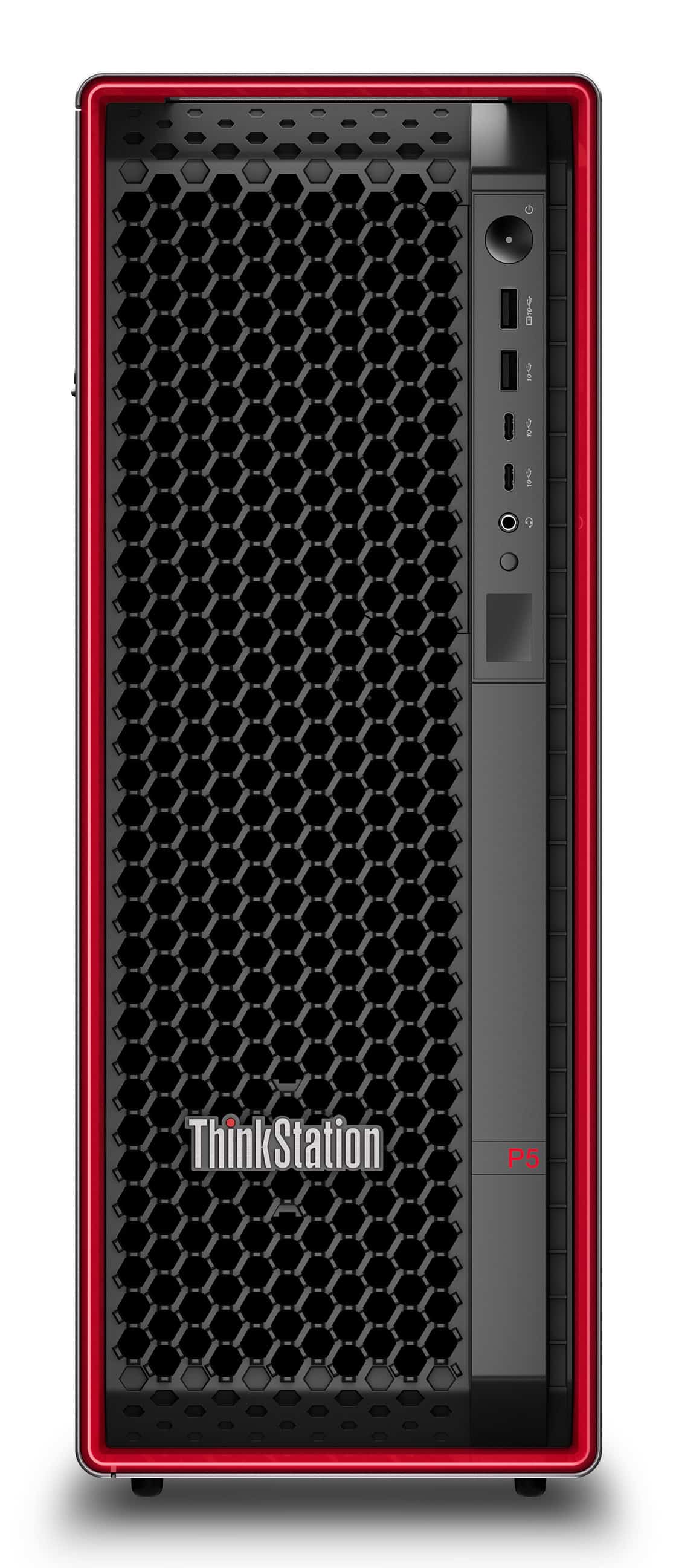 Lenovo ThinkStation P5 Intel® Xeon® W w5-2545 128 GB DDR5-SDRAM 1 TB SSD NVIDIA RTX 4500 Ada Windows 11 Pro for Workstations Tower Workstation Zwart, Rood (30GA00ANGE) thumbnail