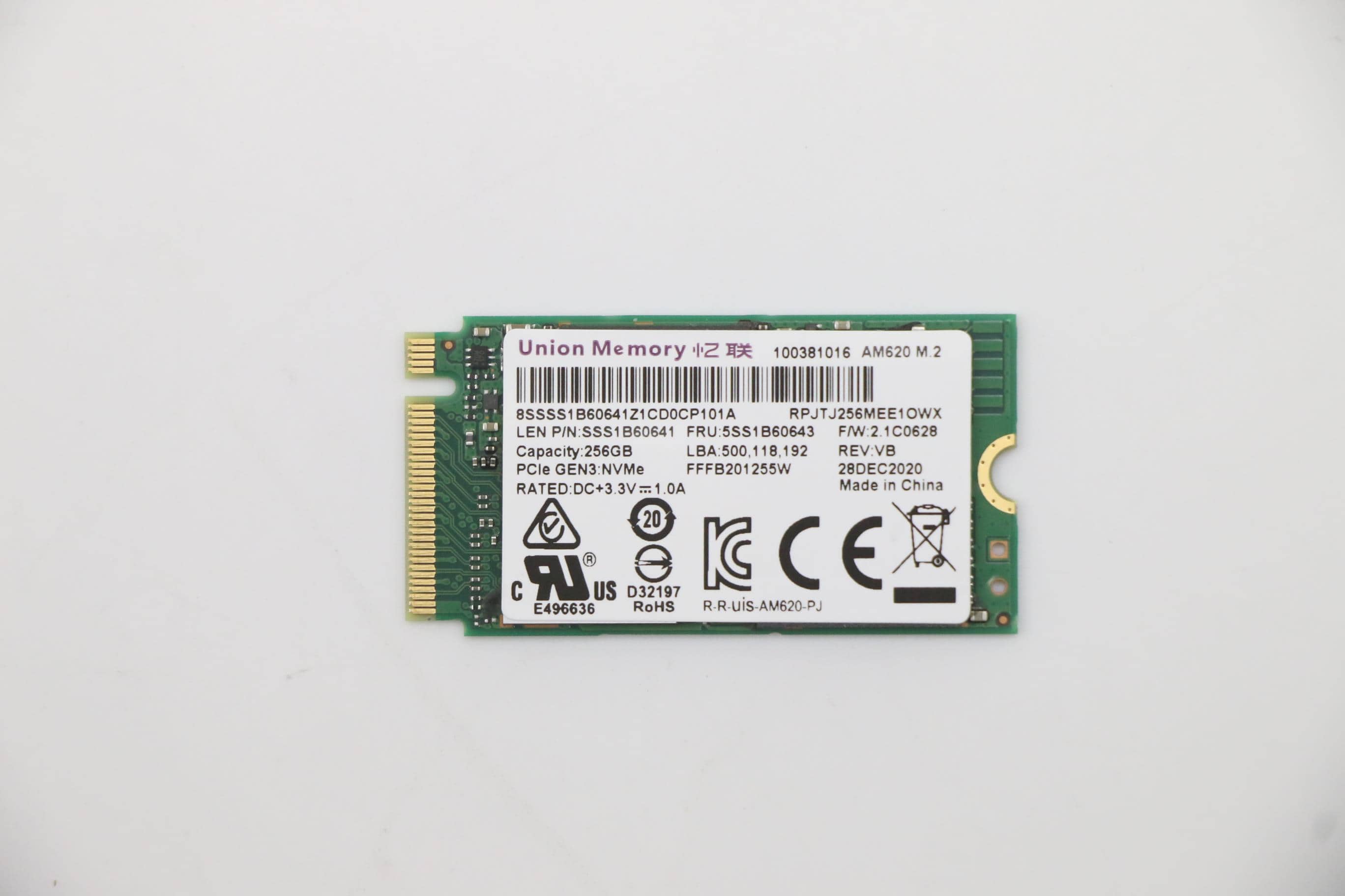 Lenovo SSD 256GB M.2 2242 PCIe Gen3 (5SS1J12663) thumbnail