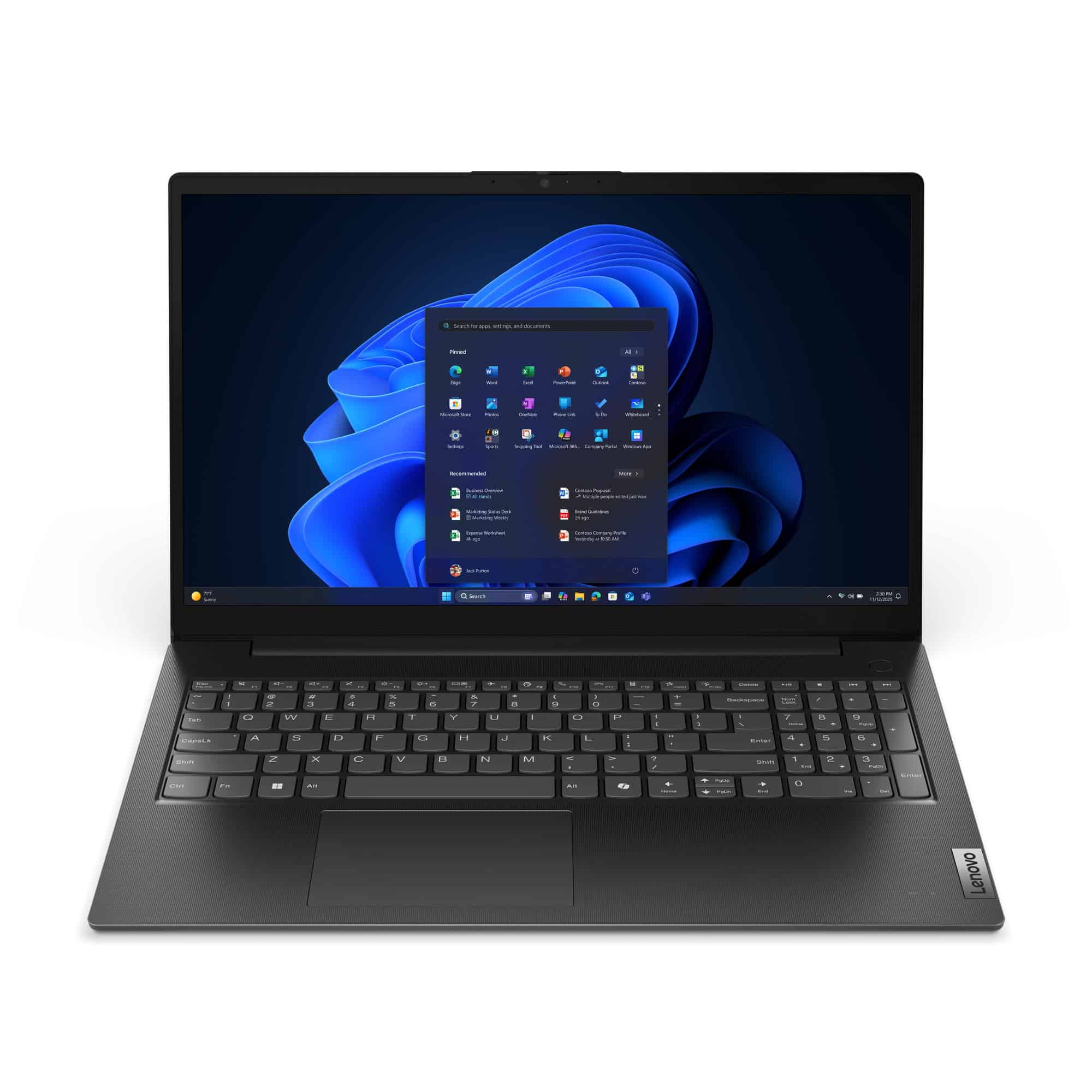 Lenovo V15 G6 ARP AMD Ryzen™ 5 150 Laptop 39,6 cm (15.6") Full HD 16 GB DDR5-SDRAM 512 GB SSD Wi-Fi 6 (802.11ax) Windows 11 Pro Engels Zwart (83V4004KMH) thumbnail