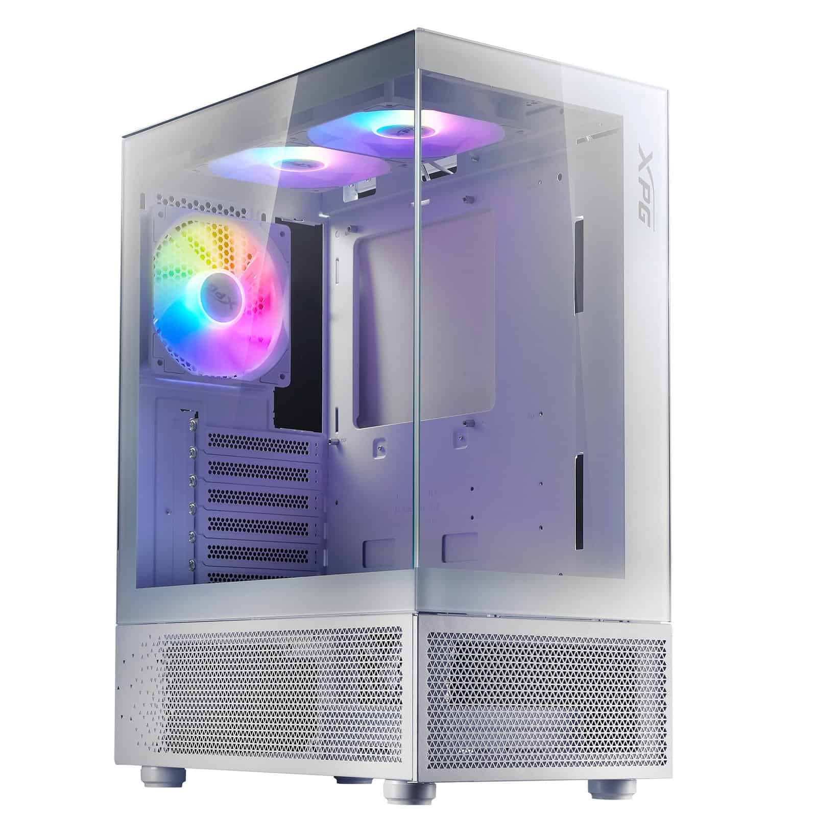 ADATA Case INVADER X MINI MidiTower Transparent Panel ATX MicroATX MiniITX White (INVADERXMINIMT-WHCWW) thumbnail