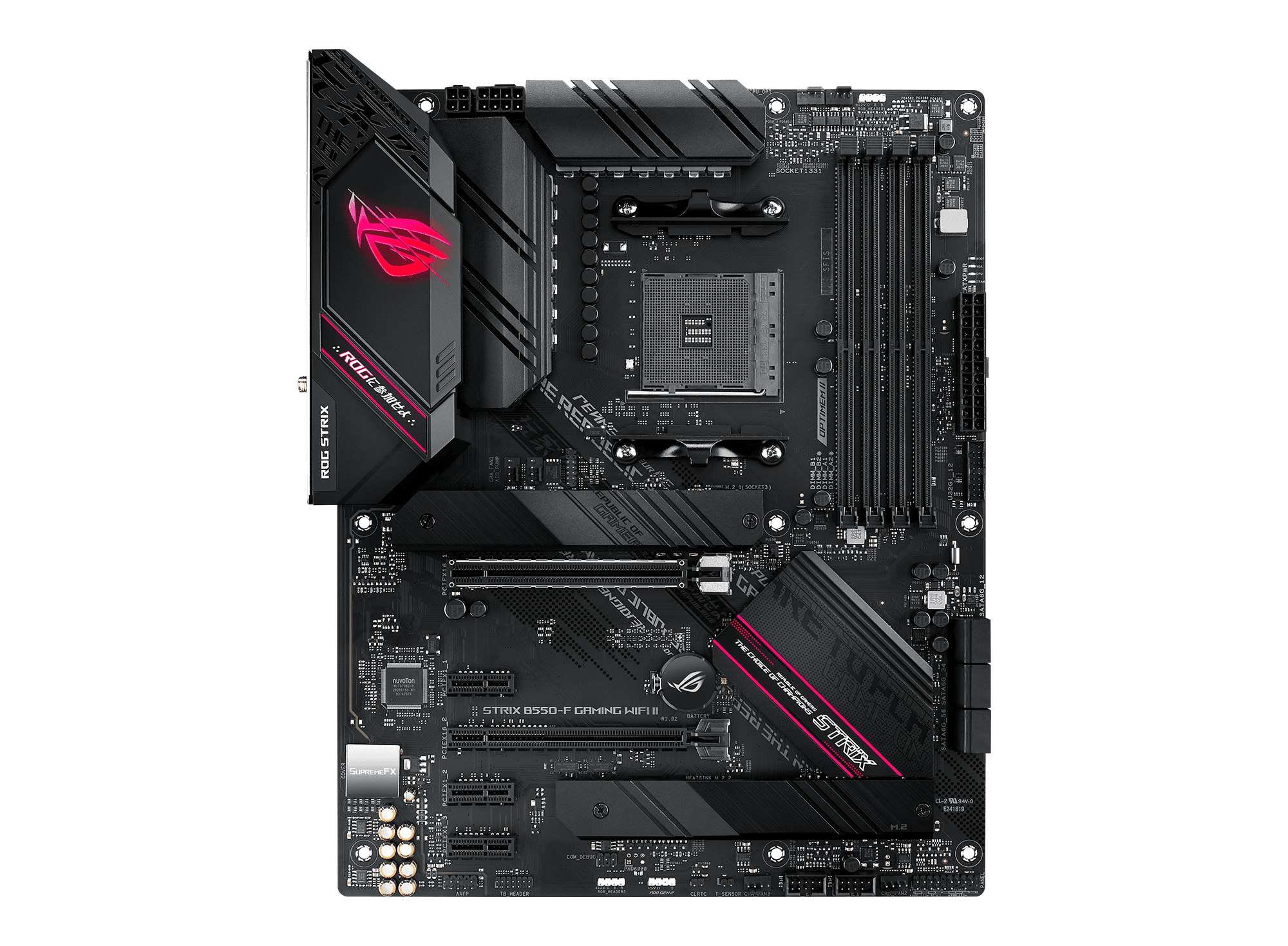 ASUS Motherboard AMD B550 SAM4 ATX DDR4 Memory 4 Memory Slots (STRIXB550-FGAMWIFIII) thumbnail