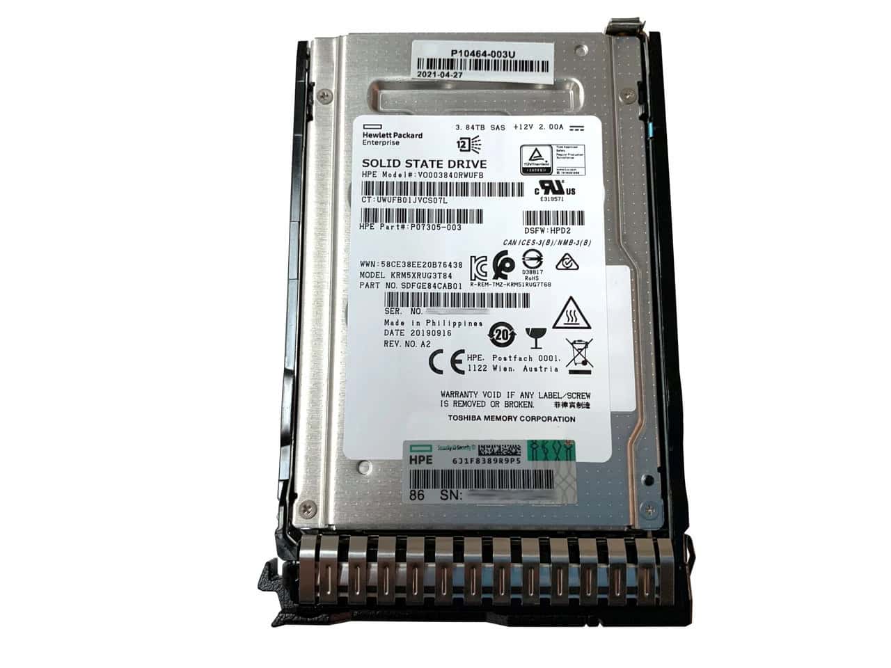 HP Cray Xd670 30.72Tb Nvme Read (S4T12A) thumbnail